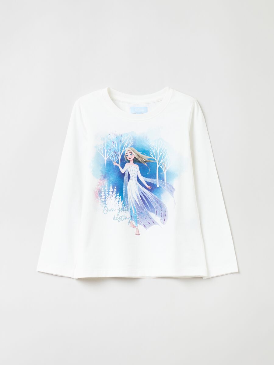 Long-sleeved T-shirt with Frozen print_0