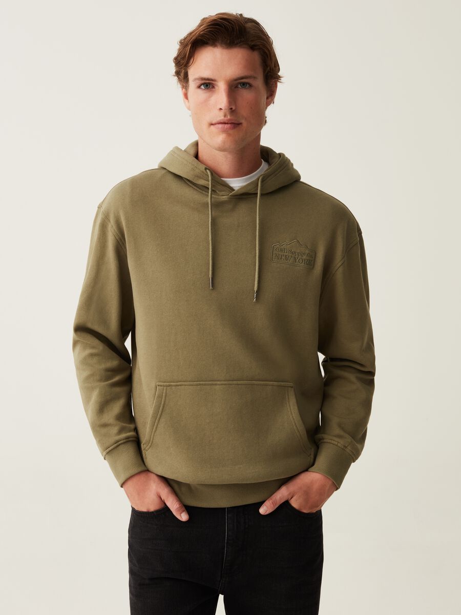 Hoodie with embroidered logo_0