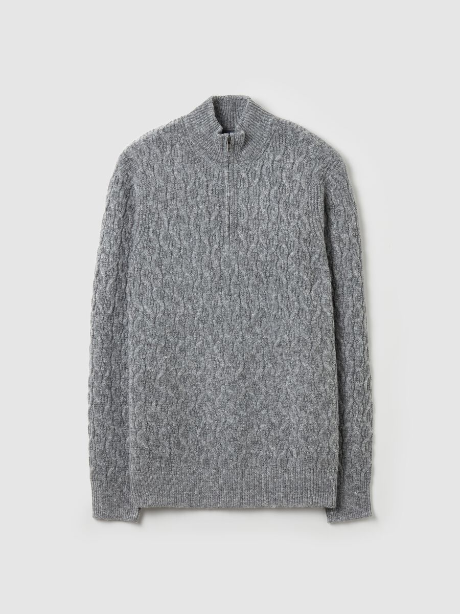 Half-zip cable-knit pullover_4