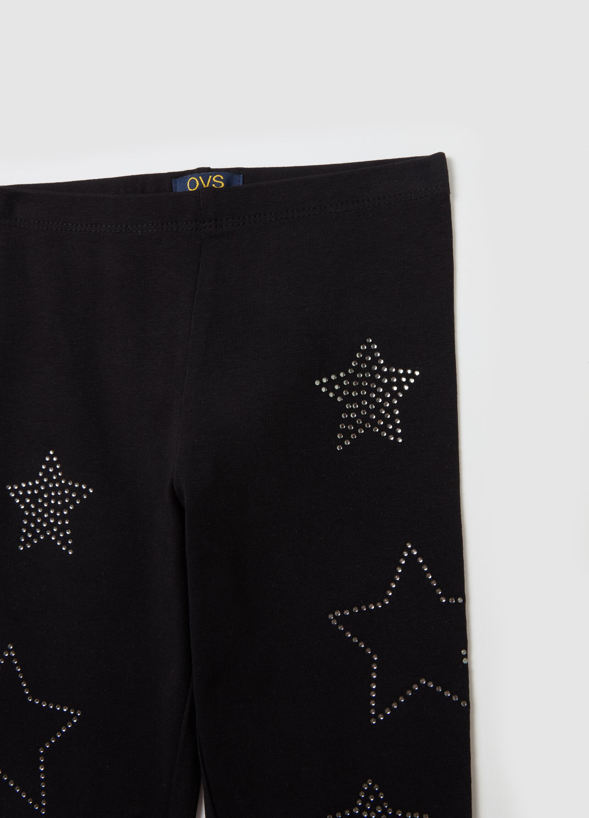 Leggings with stars and studs