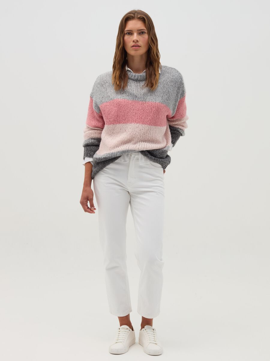 Pullover oversize color-block_0