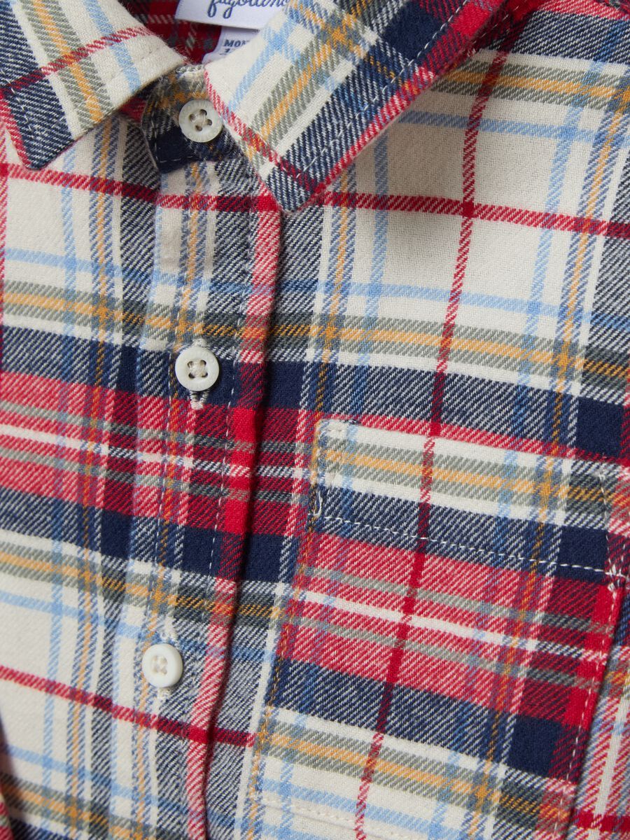 Flannel shirt with check pattern_3