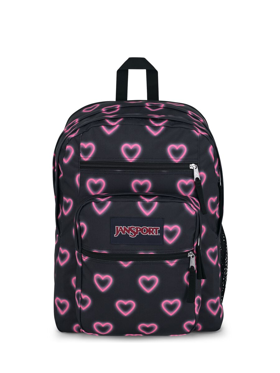 Big Student backpack with hearts pattern_0