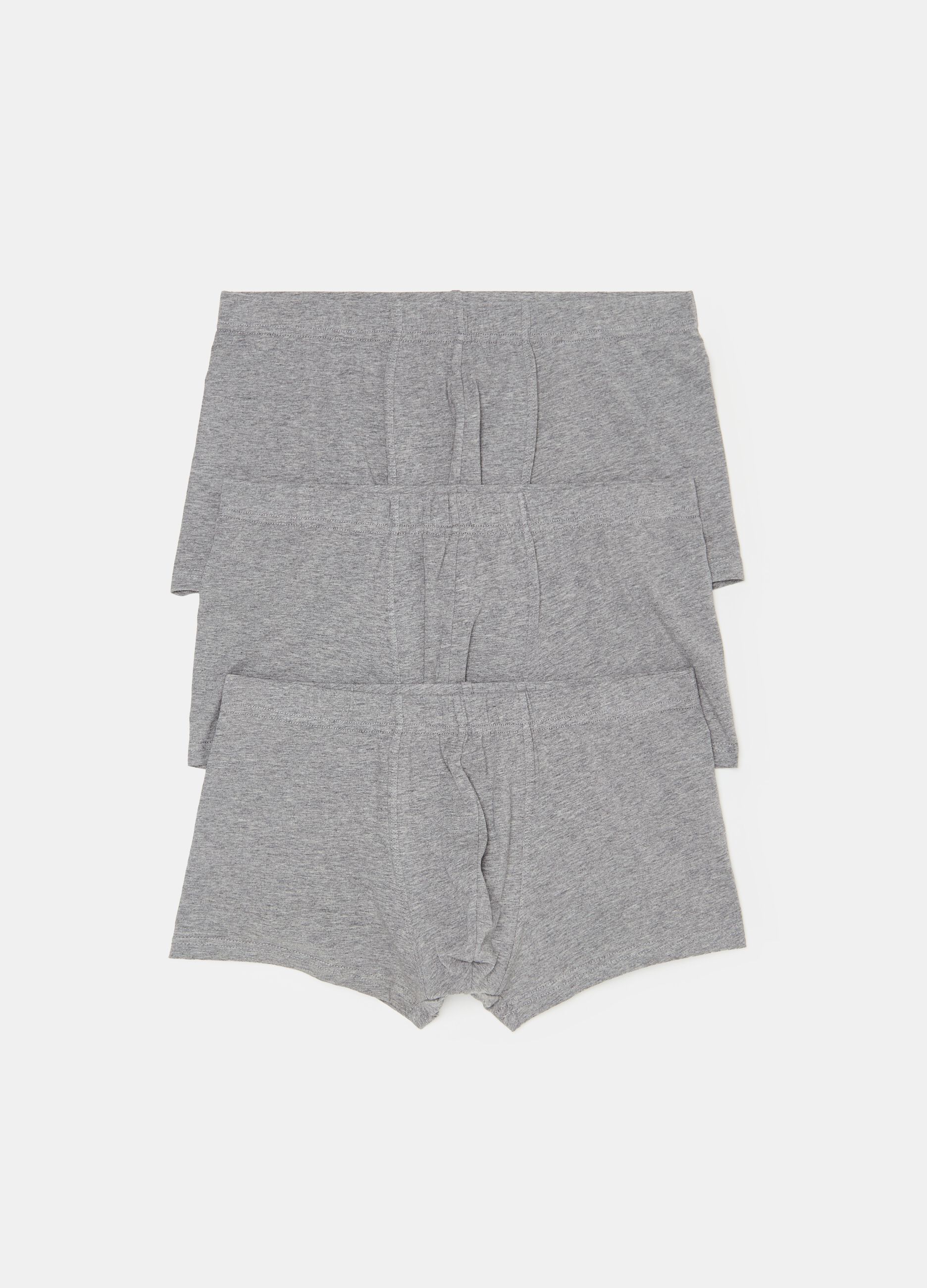 Three-pack organic cotton boxer shorts