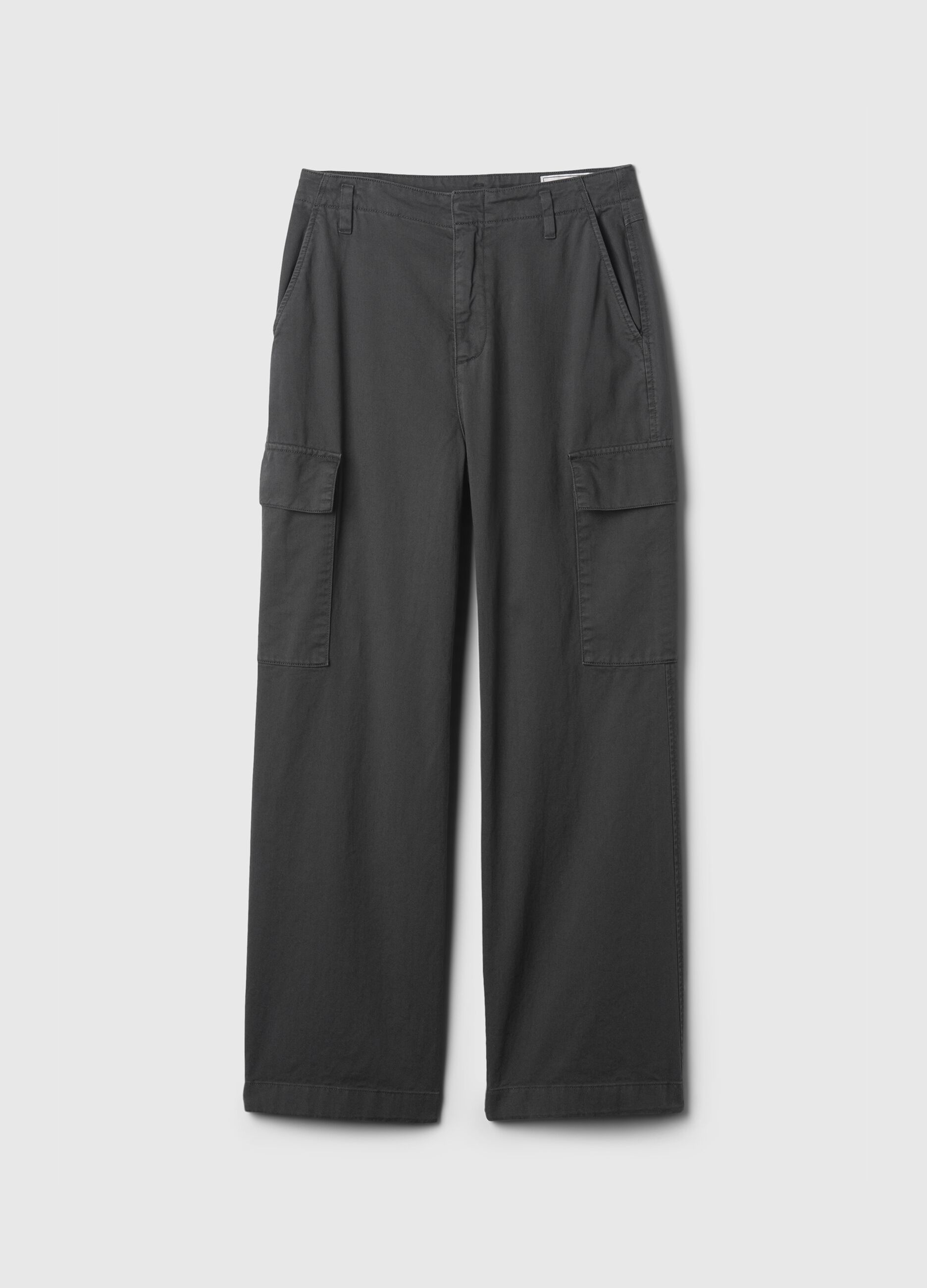 Loose-fit cargo trousers in cotton