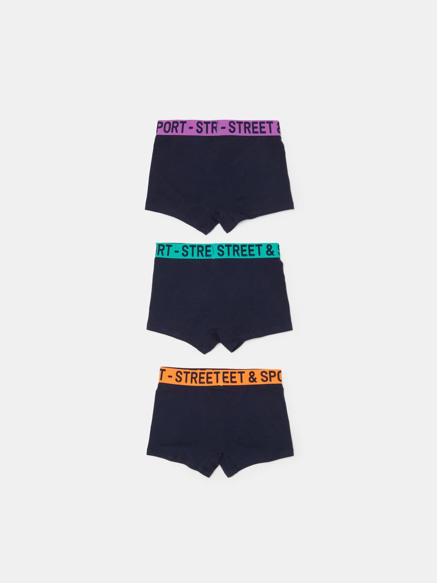 Three-pack boxer shorts with lettering in organic cotton_1