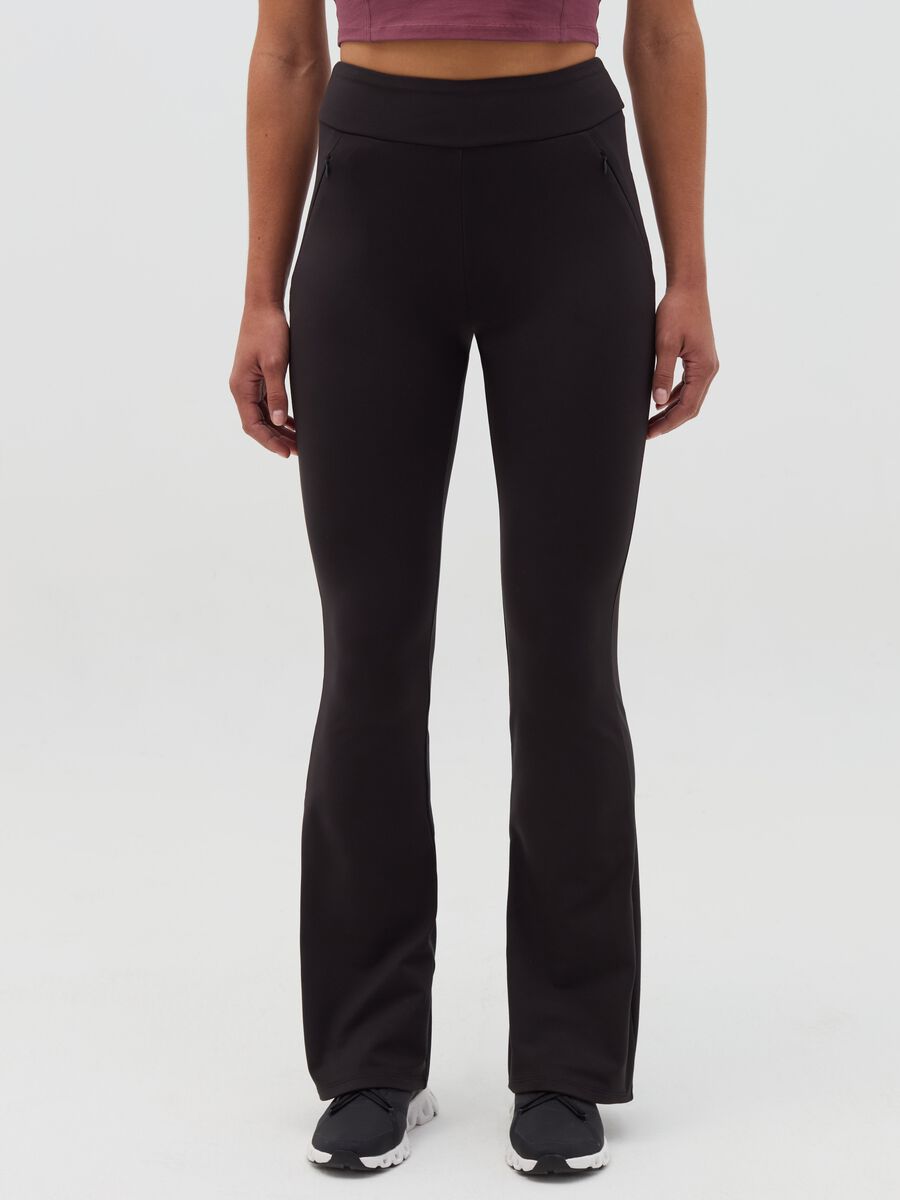 Flare-fit thermal trousers_1