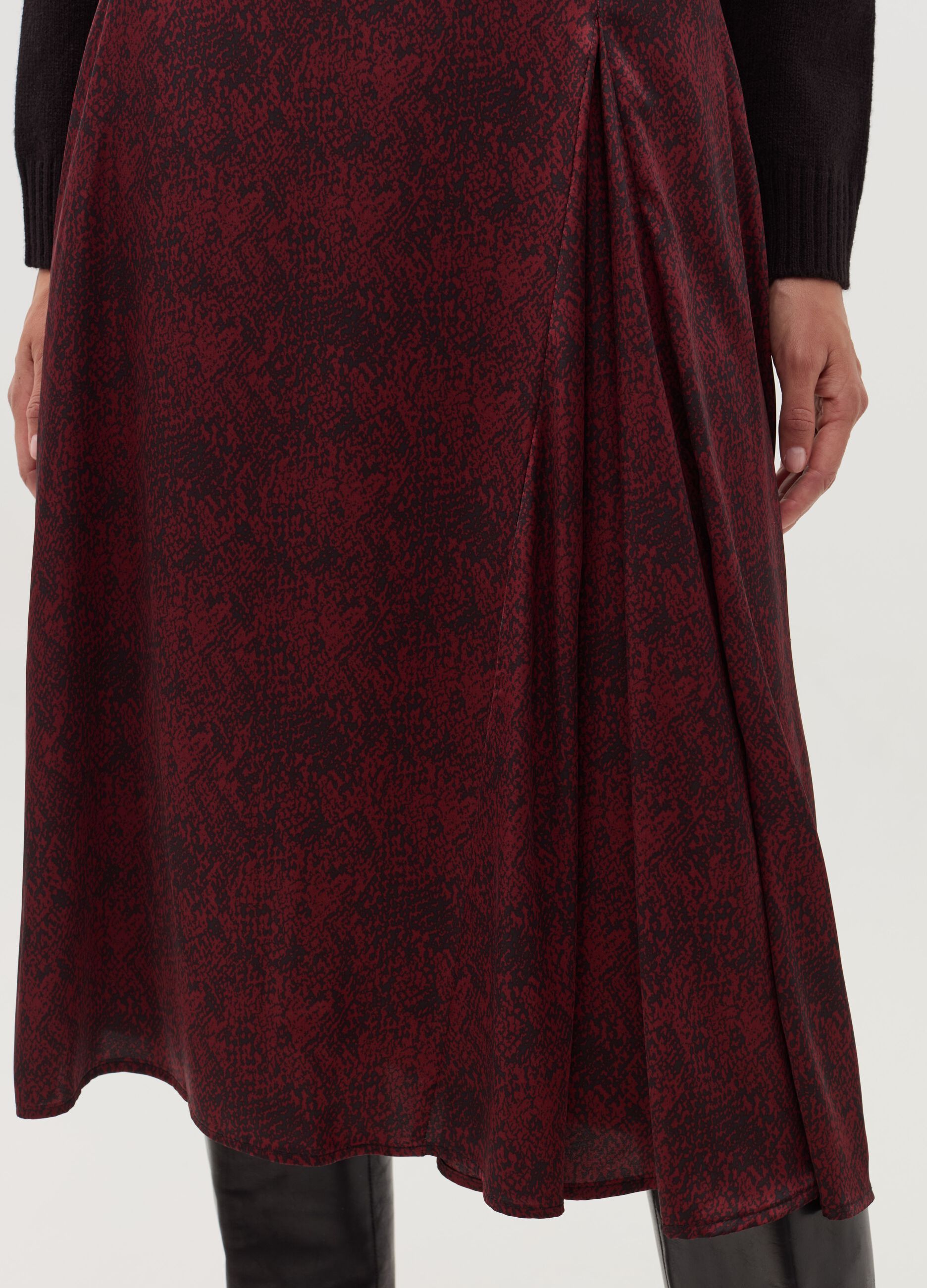 Midi skirt with print