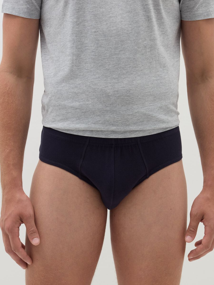 Three-pack briefs in stretch organic cotton_1