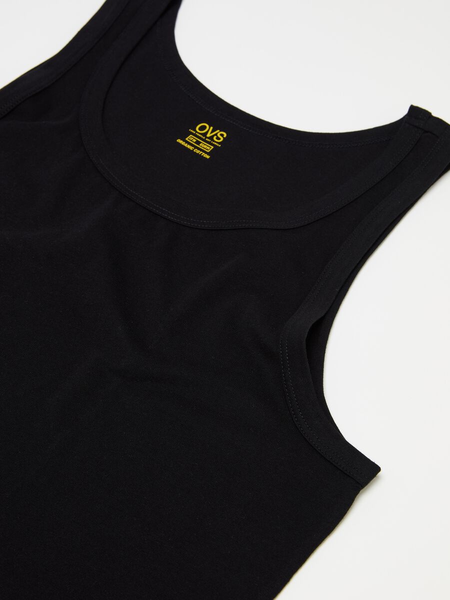 Three-pack racerback vests in organic cotton_5