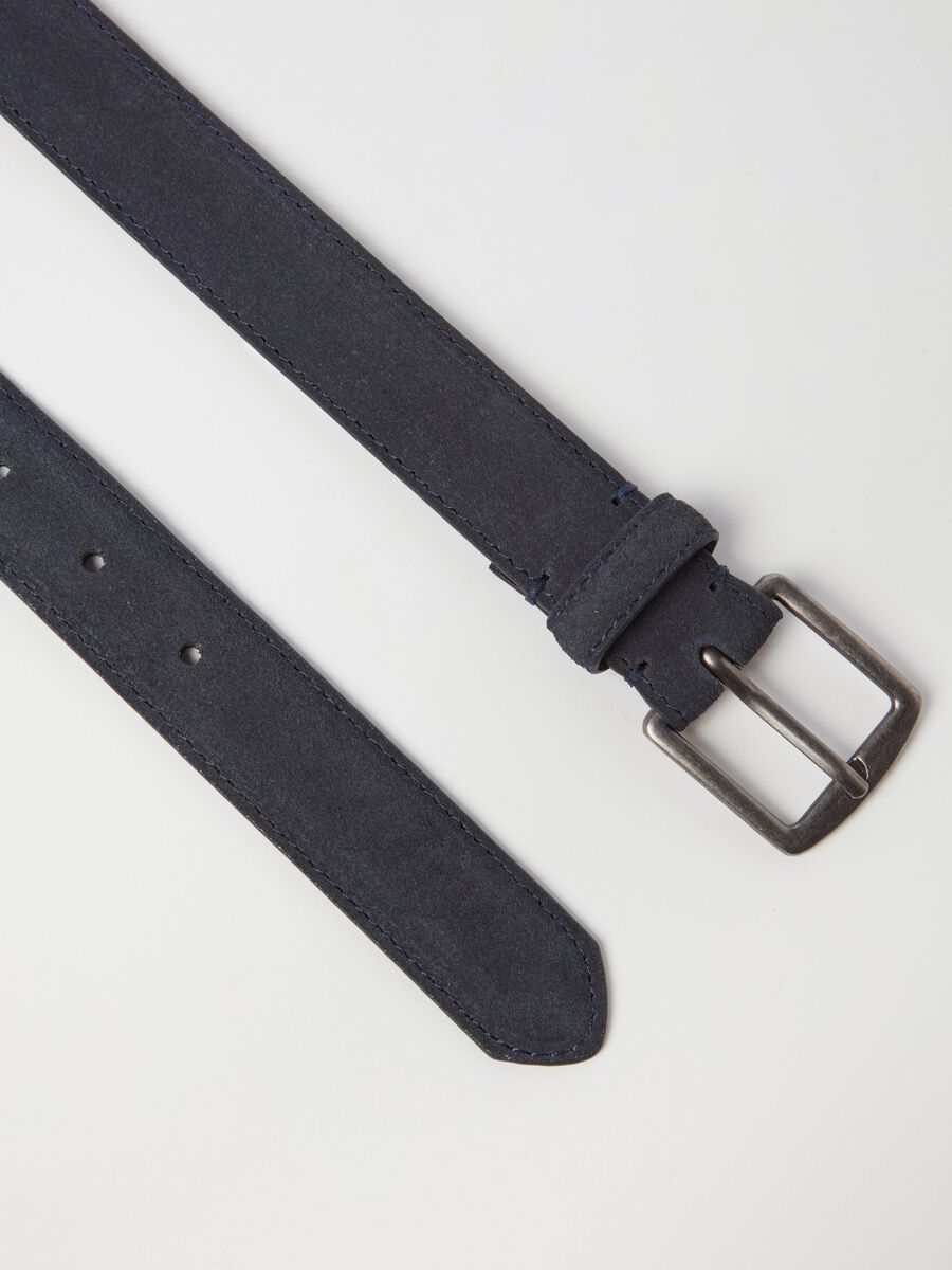 Contemporary belt in suede leather_1