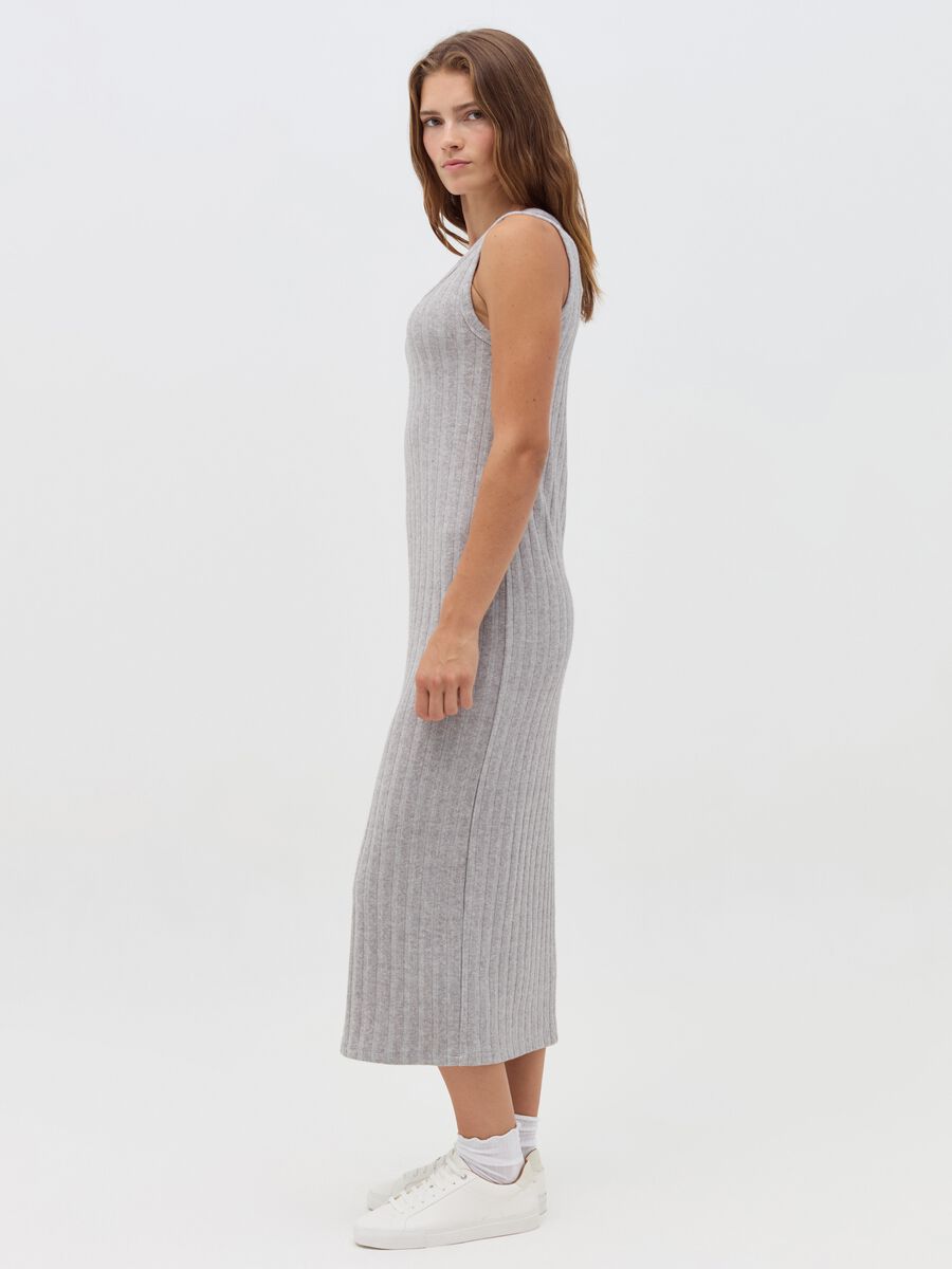 Sleeveless ribbed maternity dress_1