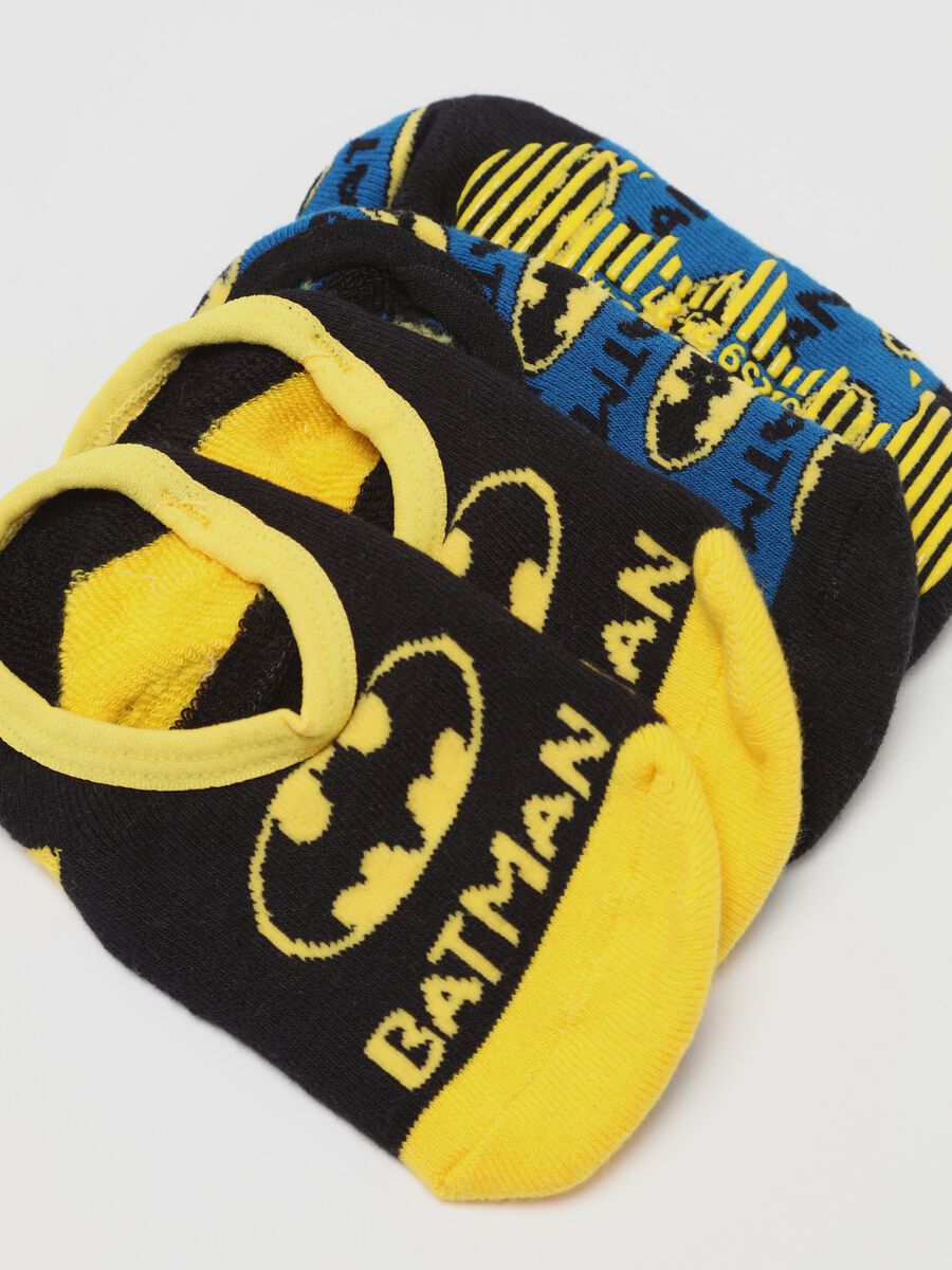 Two-pair pack Batman slipper socks in organic cotton_2