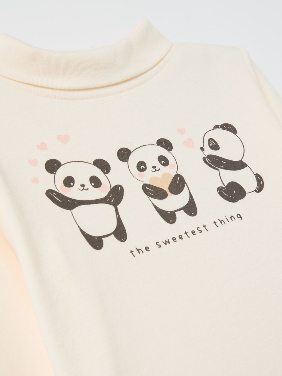 T-shirt with high neck with animals print_2