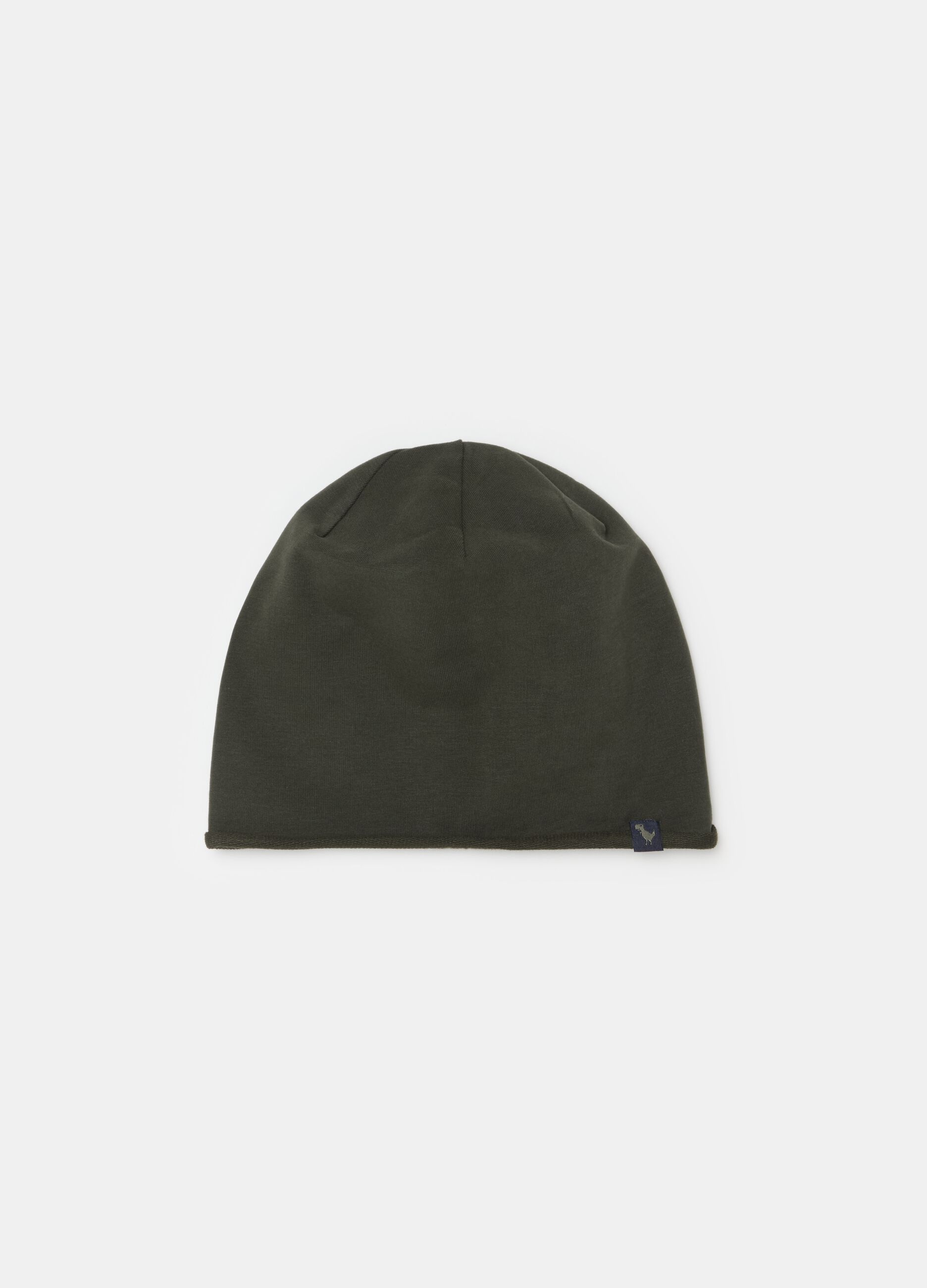 Solid colour hat in French terry