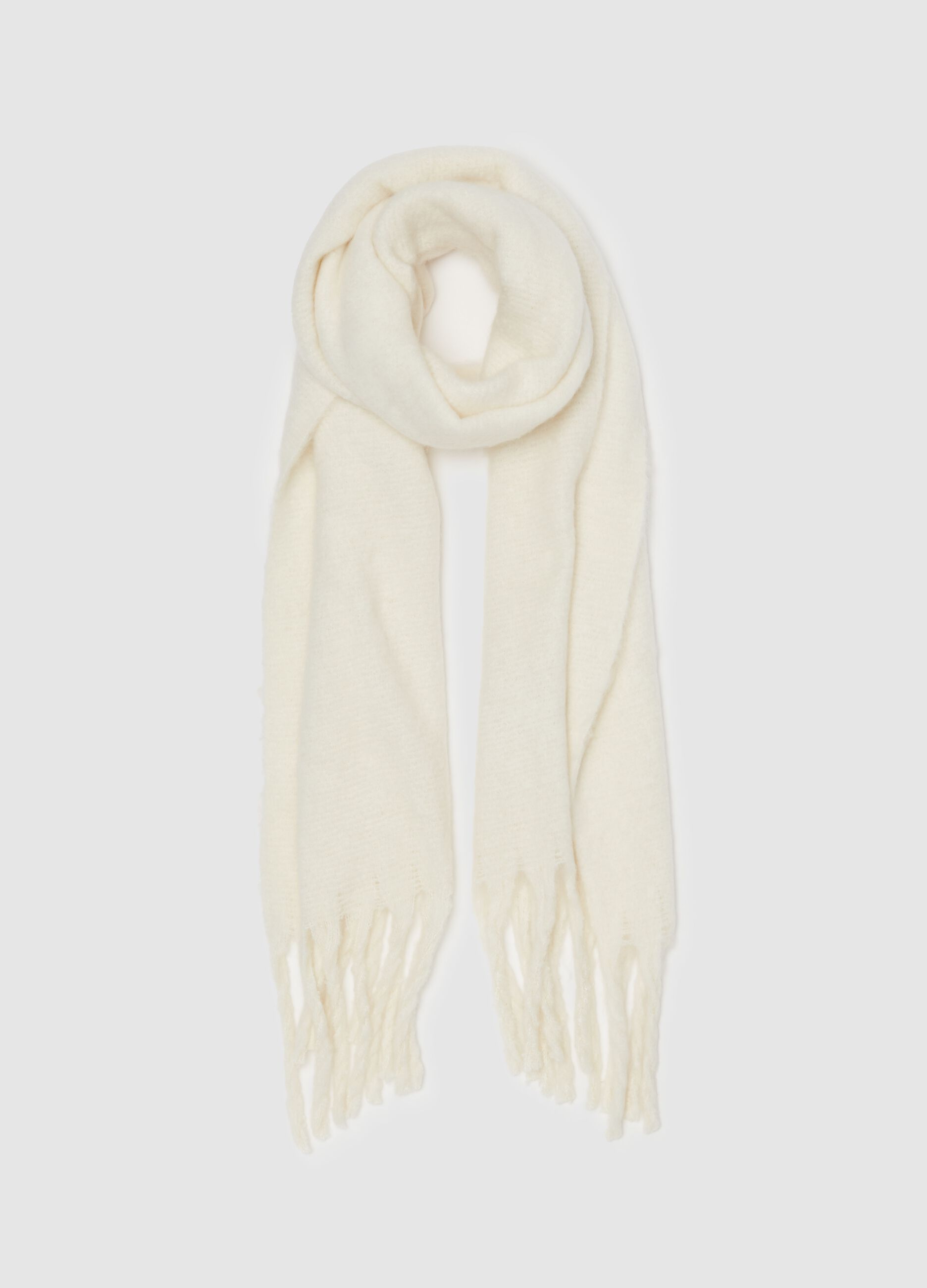 Fringed scarf