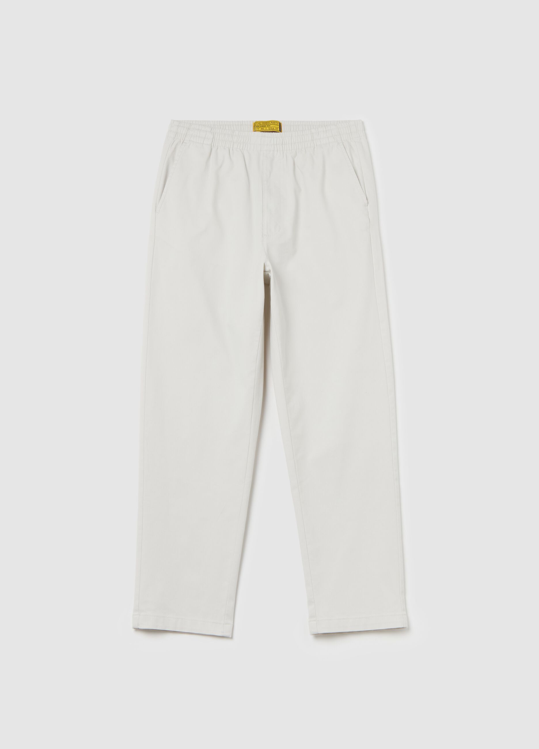 Chino trousers in stretch Oxford cotton