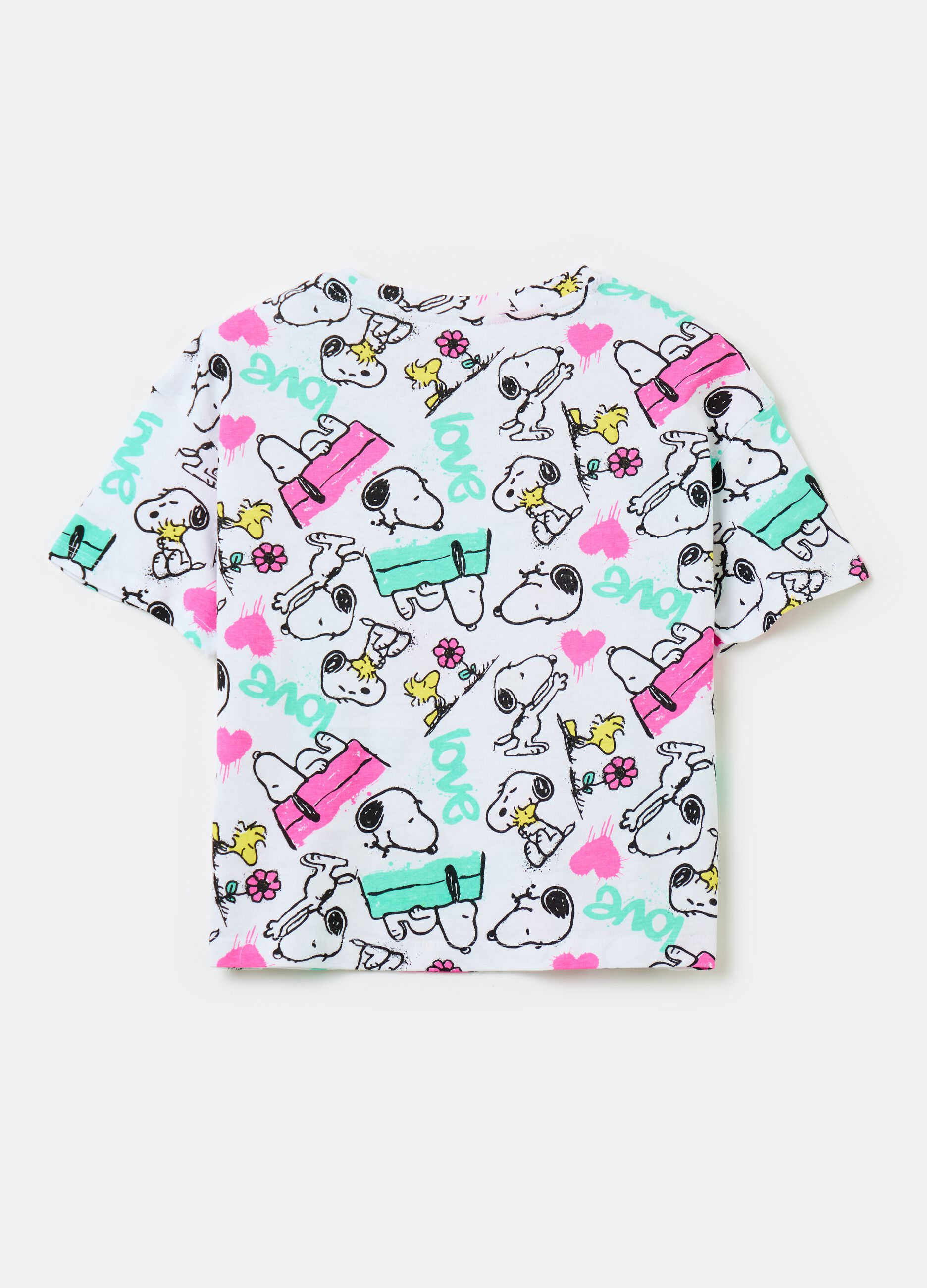 T-shirt with all-over Snoopy print