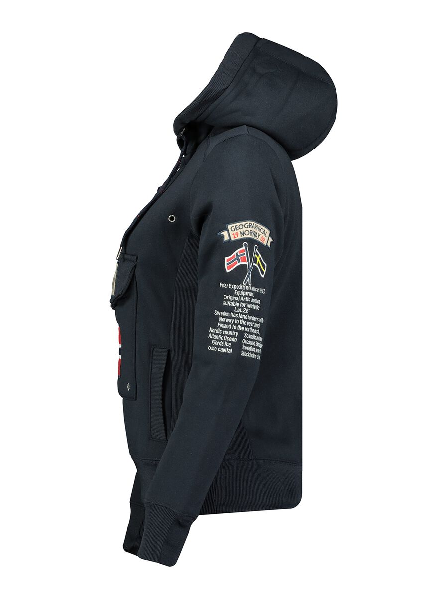 Geographical Norway half-zip sweatshirt with hood_2