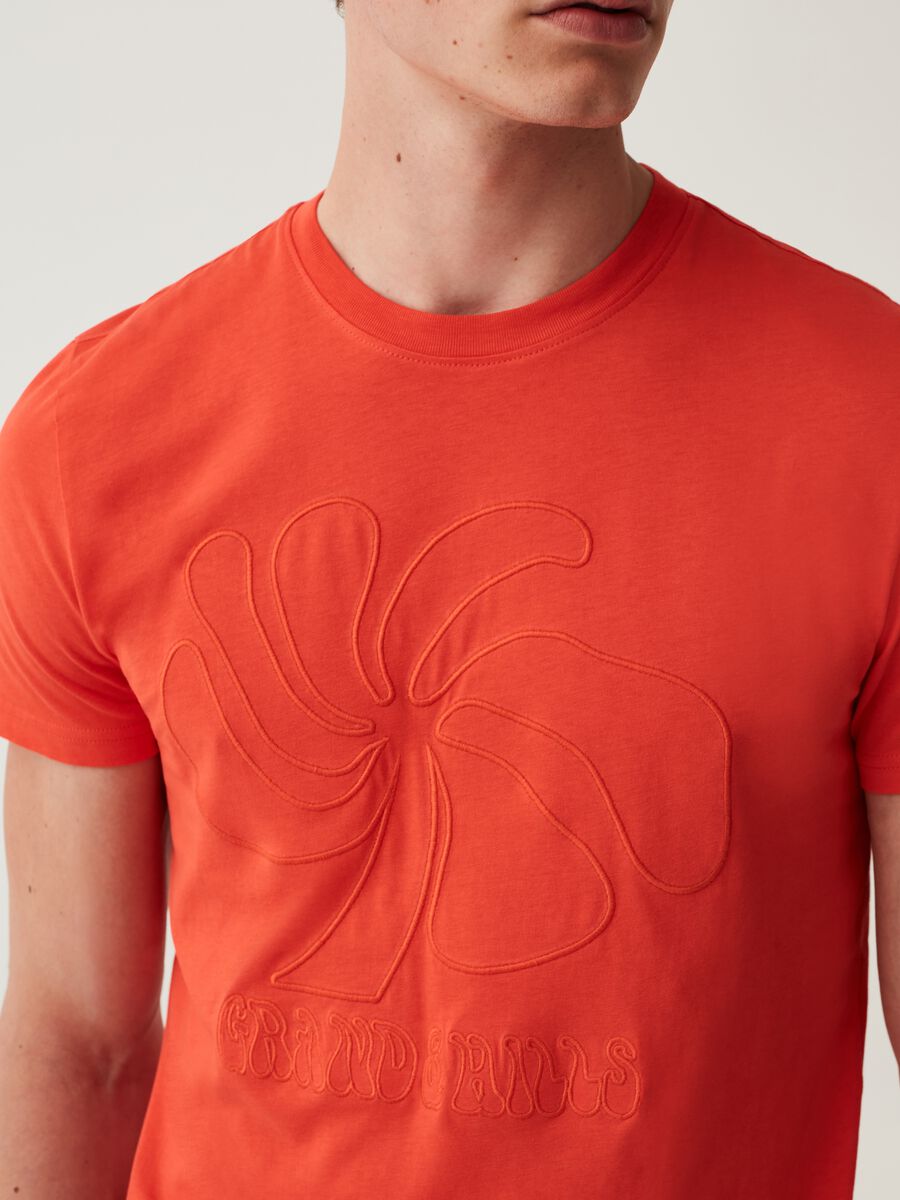 Grand&Hills cotton T-shirt with embroidery_3