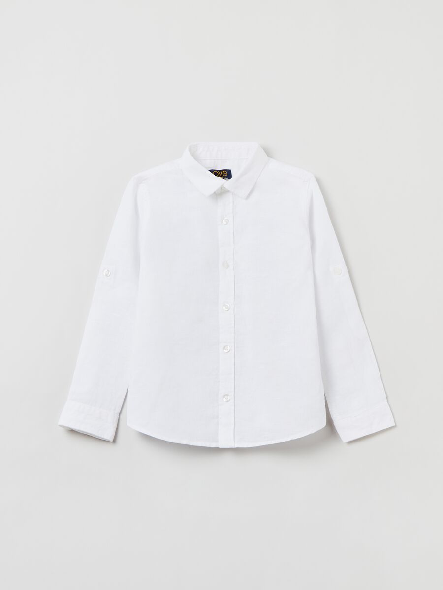 Linen and cotton shirt_0