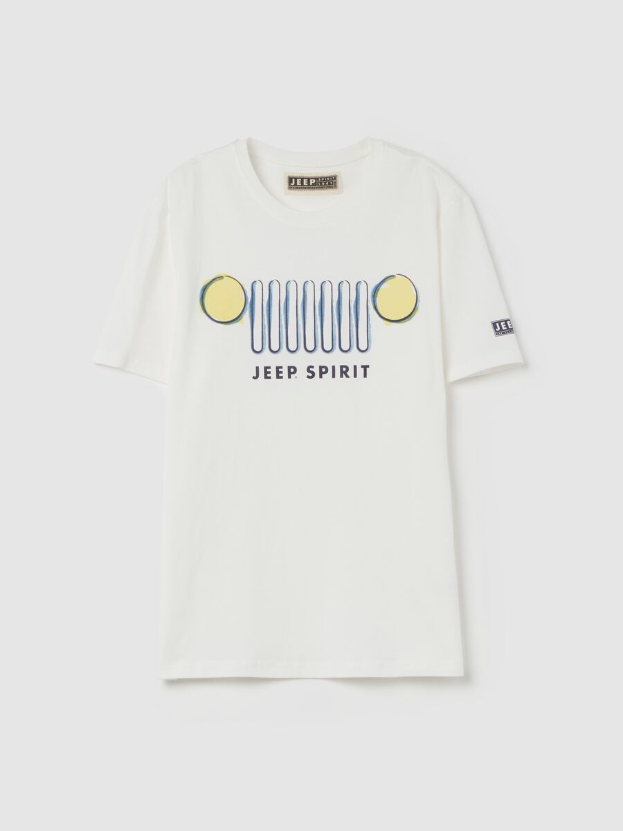 Cotton T-shirt with Jeep Spirit print_4