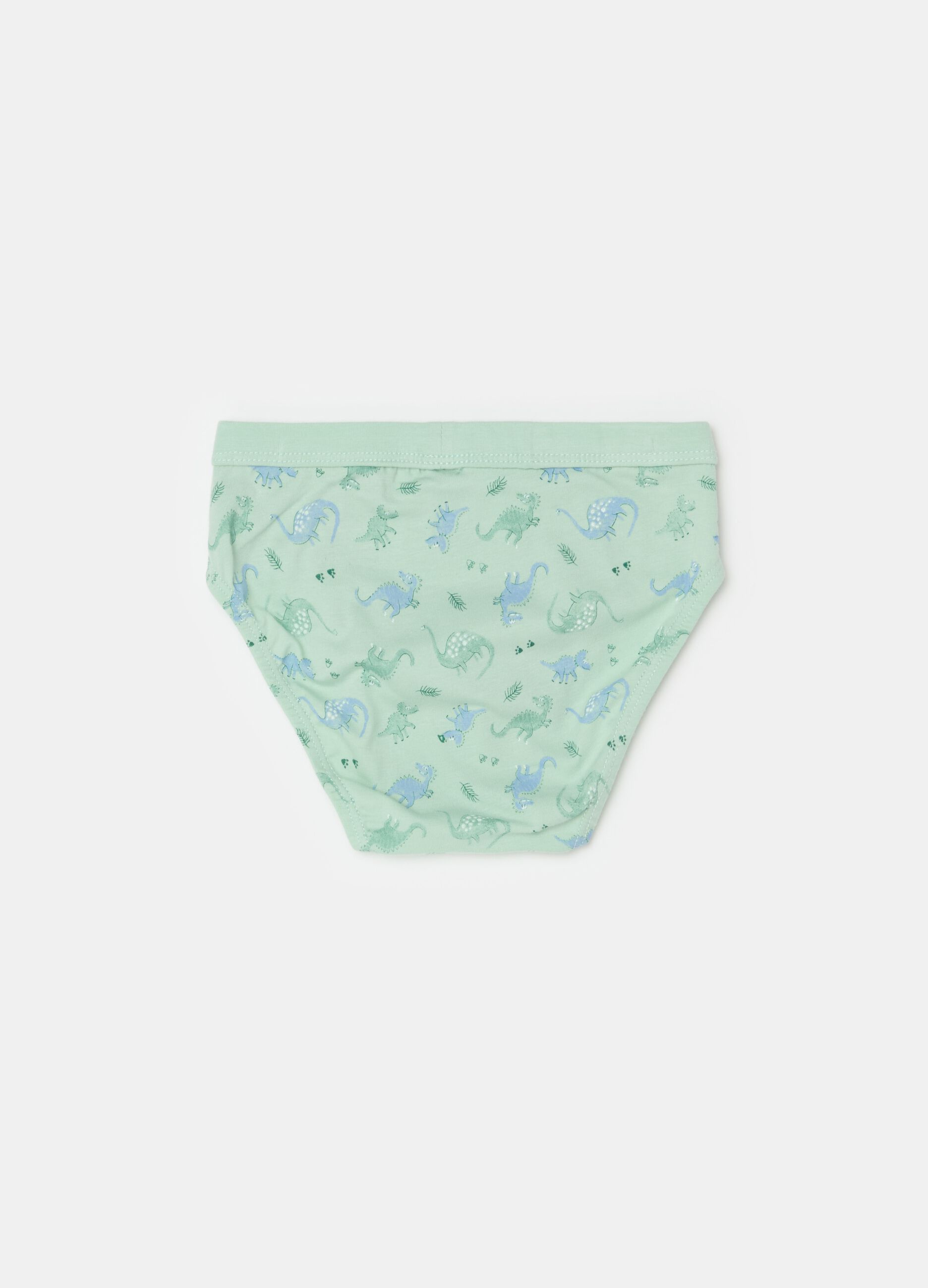 Organic cotton briefs with print