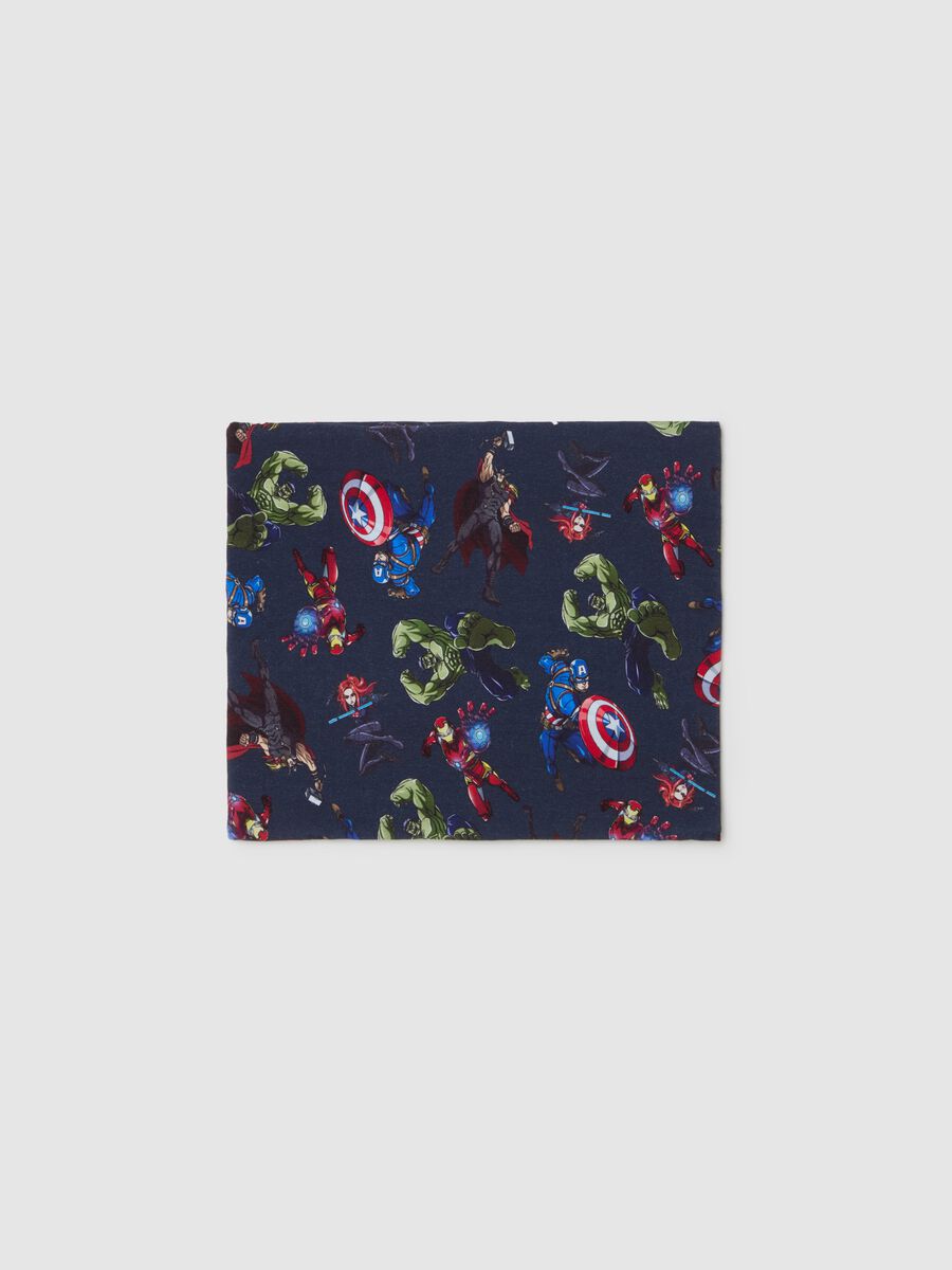 Neck warmer in organic cotton with Superheroes print_0