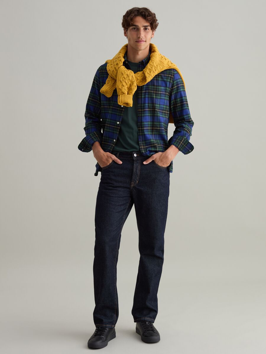 Flannel shirt with check pattern_0