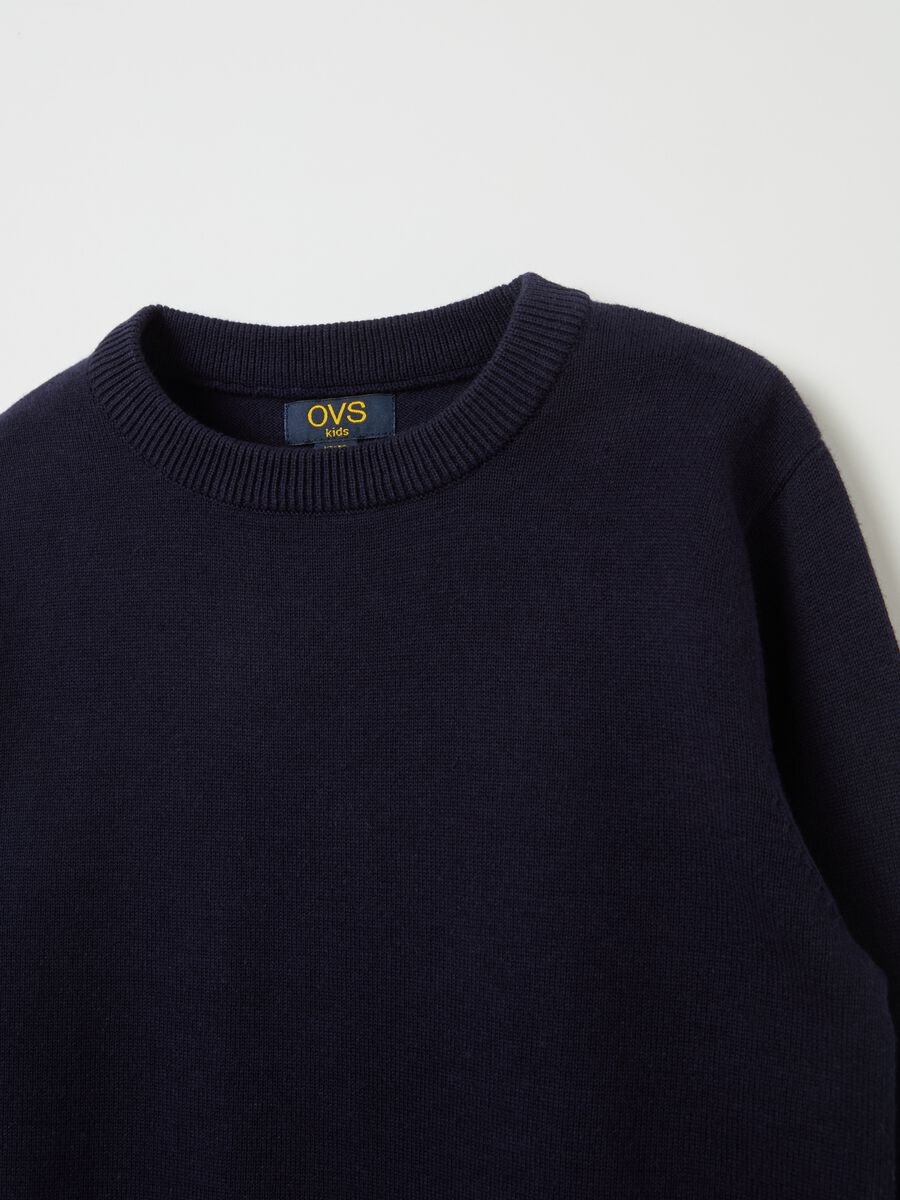 Cotton pullover with round neck_2