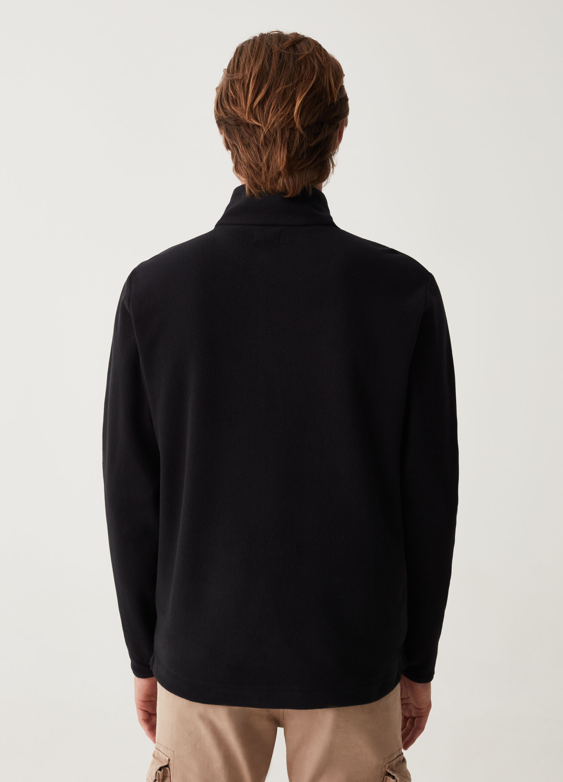 Felpa half-zip in pile