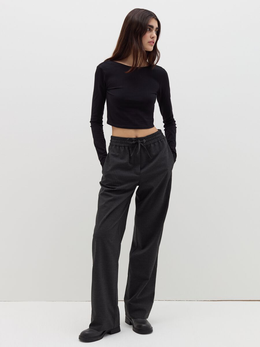 Relaxed-fit trousers with drawstring_0