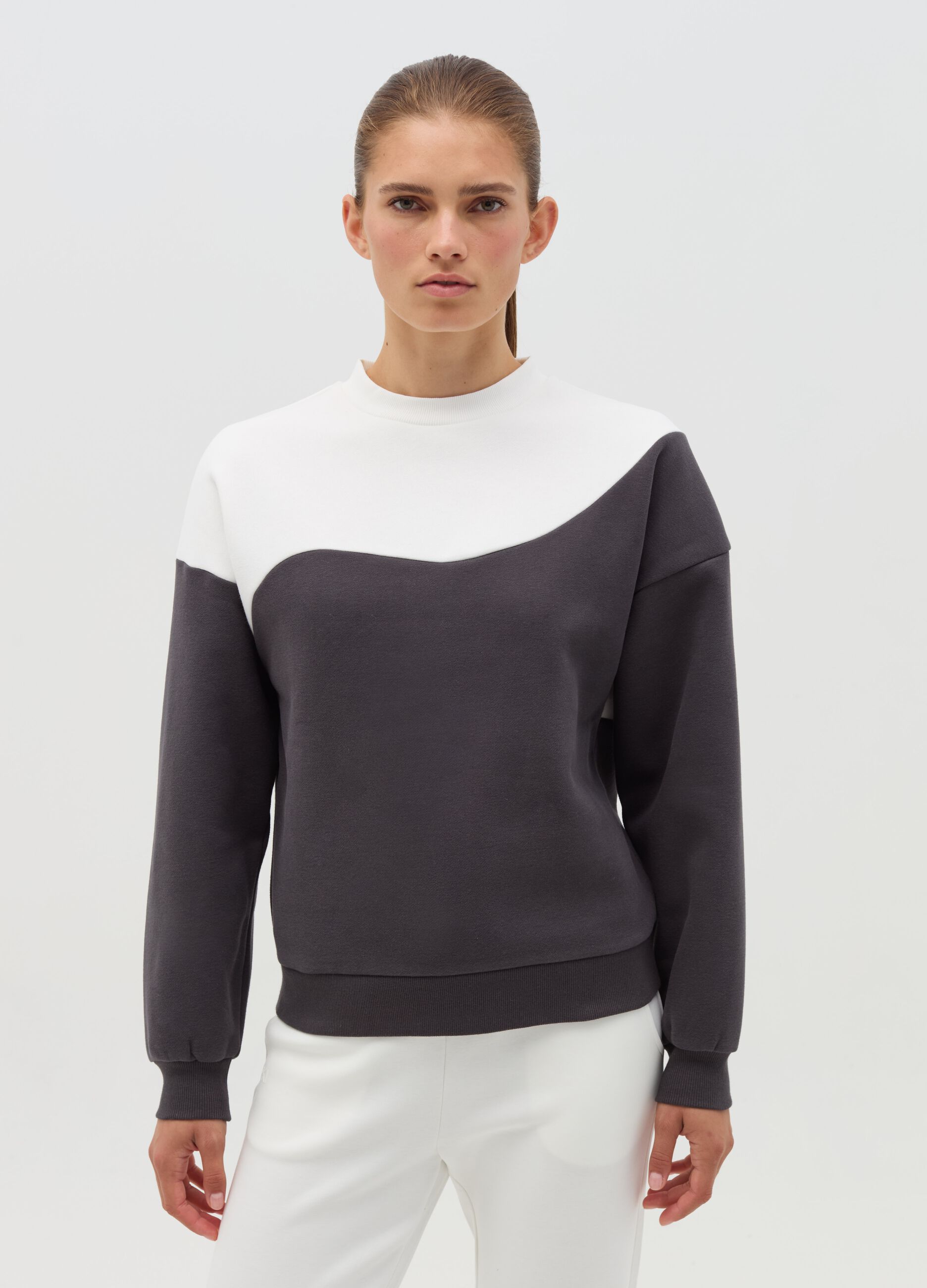 AI•KI colourblock sweatshirt