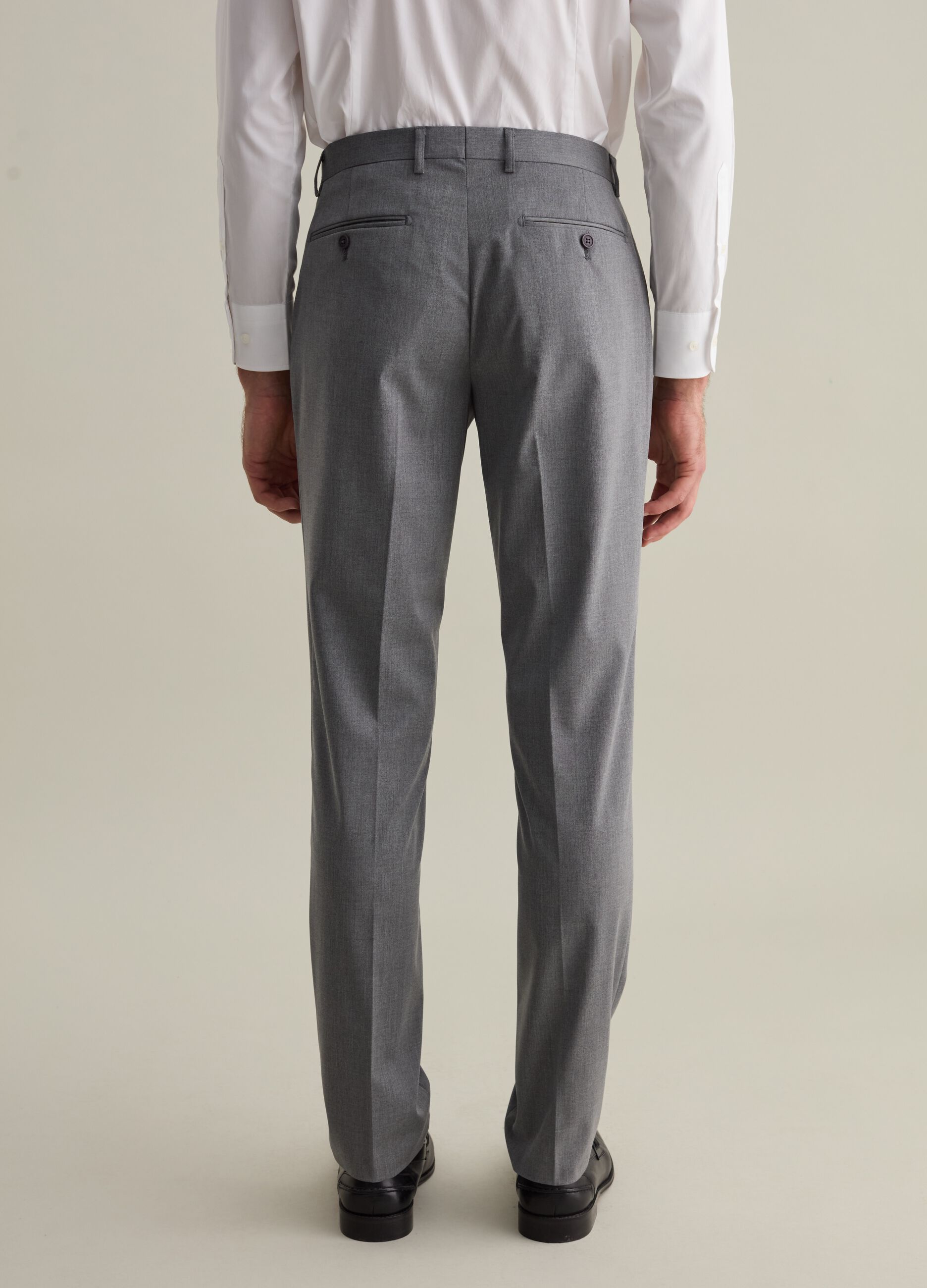 Slim-fit trousers in viscose blend