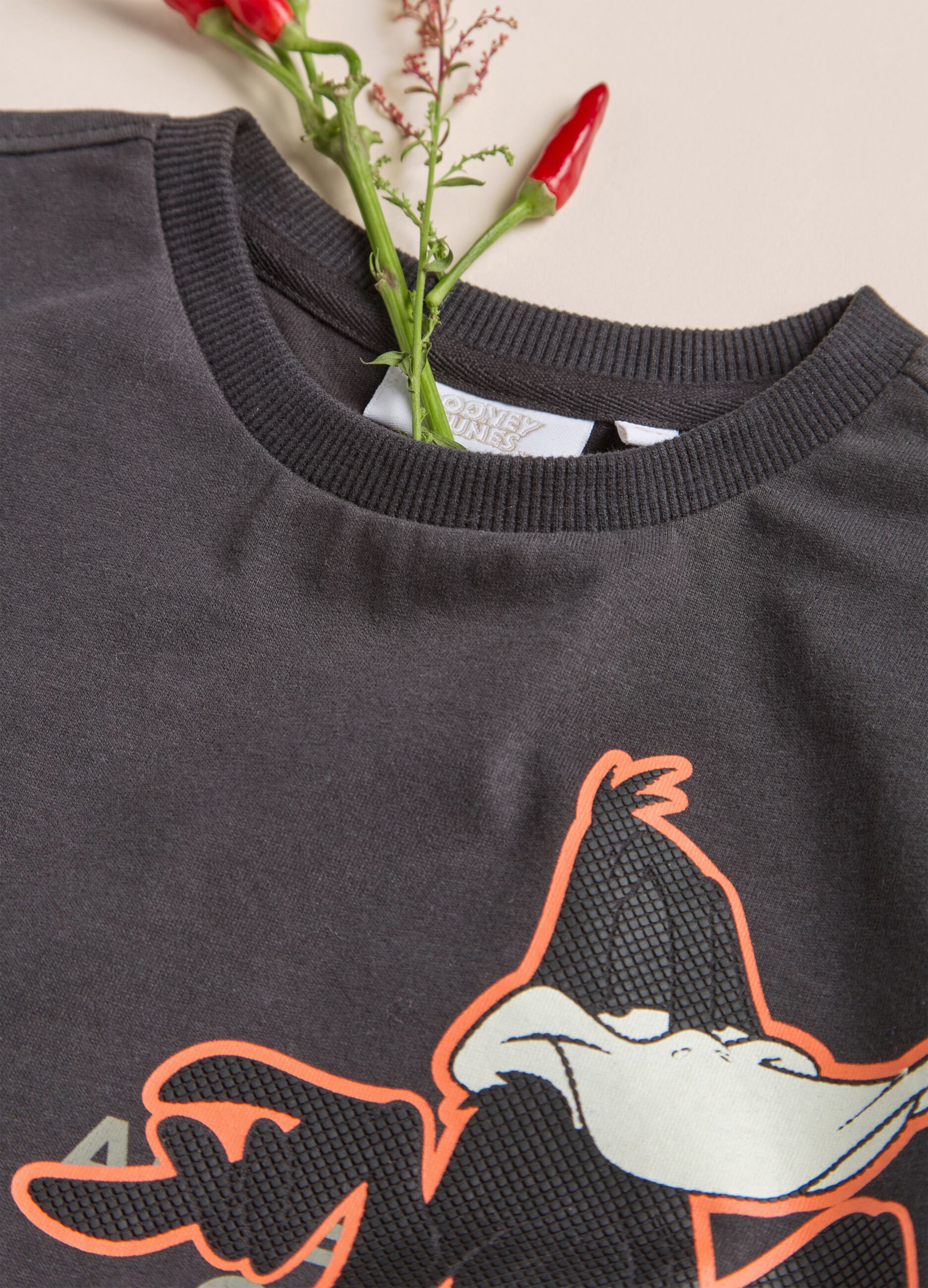 T-shirt Daffy Duck in puro cotone IANA bambino