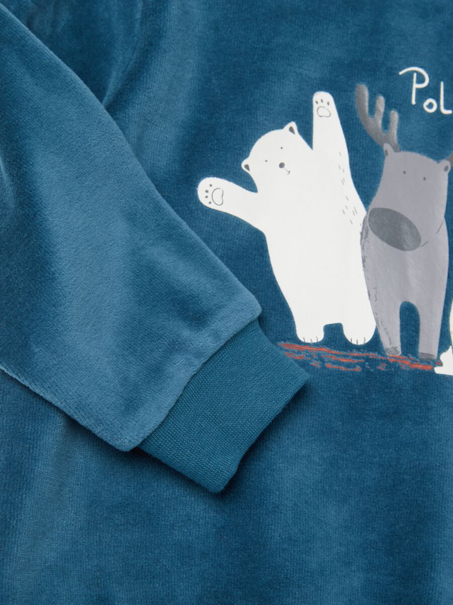 Velour pyjamas with "Polar Friends" print_2