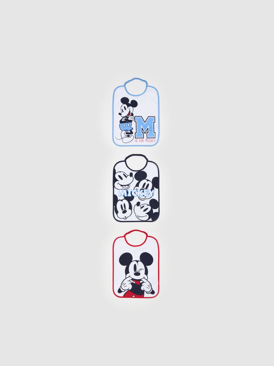 Three-pack bibs with PEVA backing and Mickey Mouse print_0