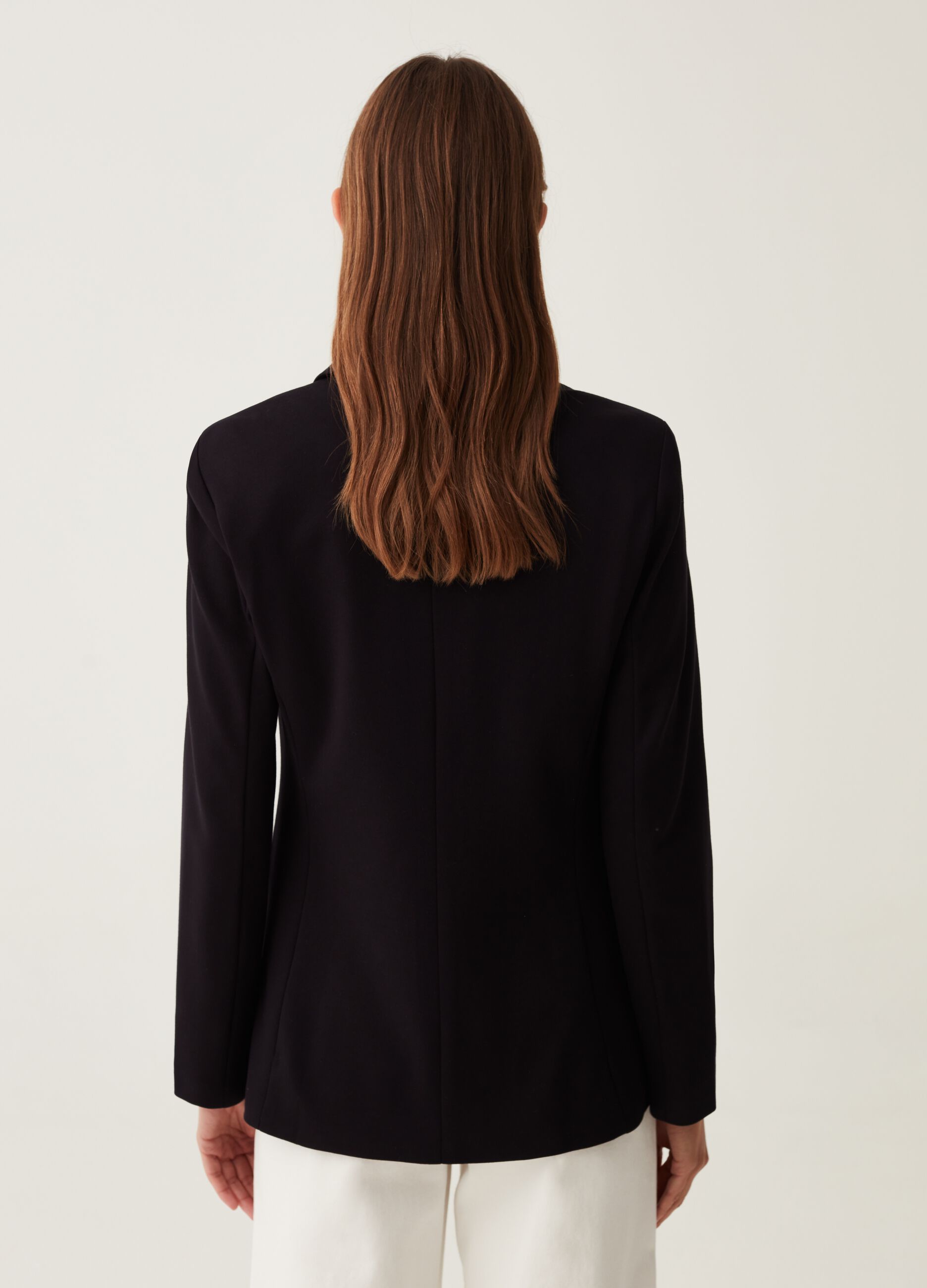 Single-breasted blazer with pockets