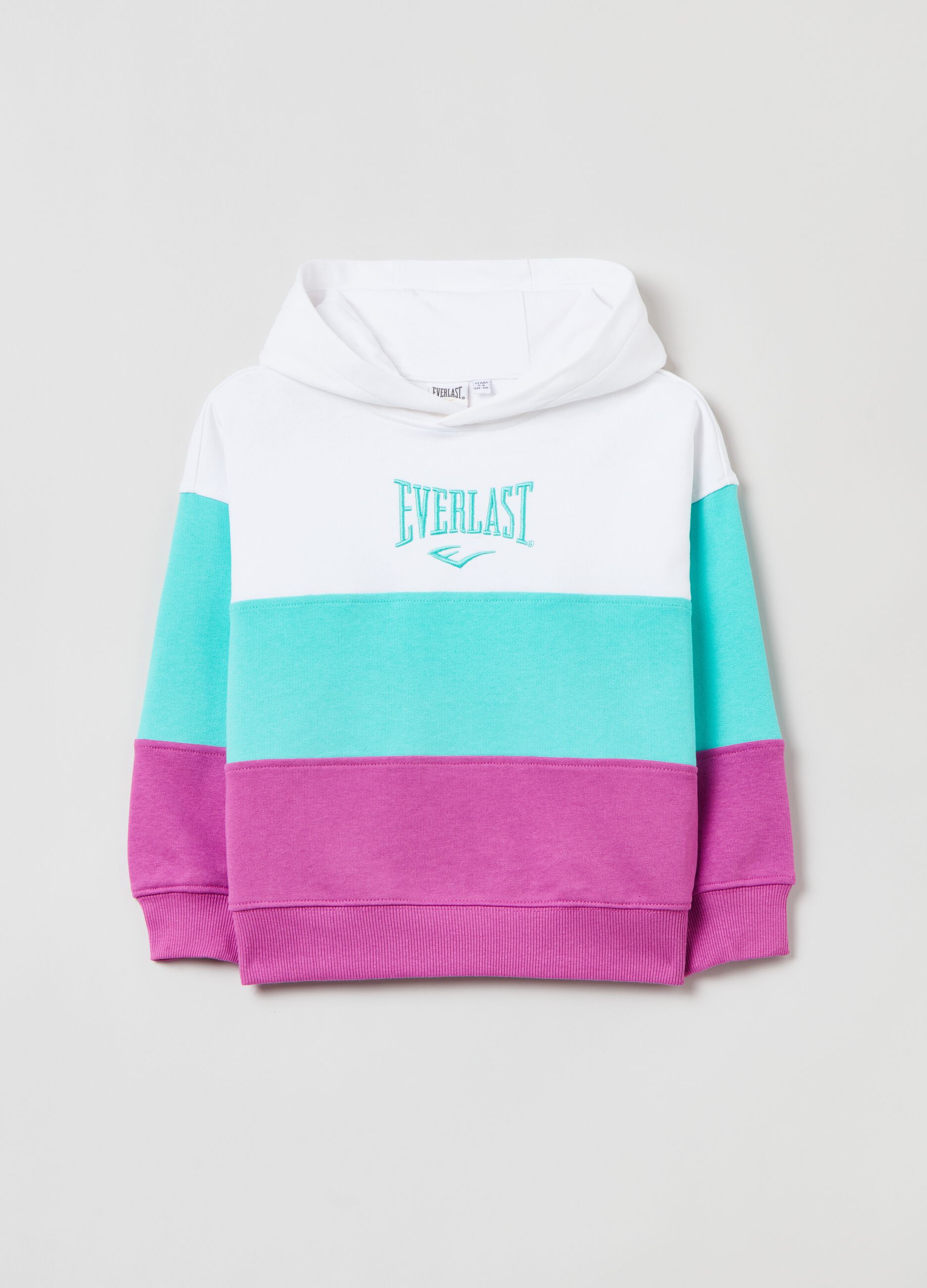 Colourblock sweatshirt with Everlast embroidery