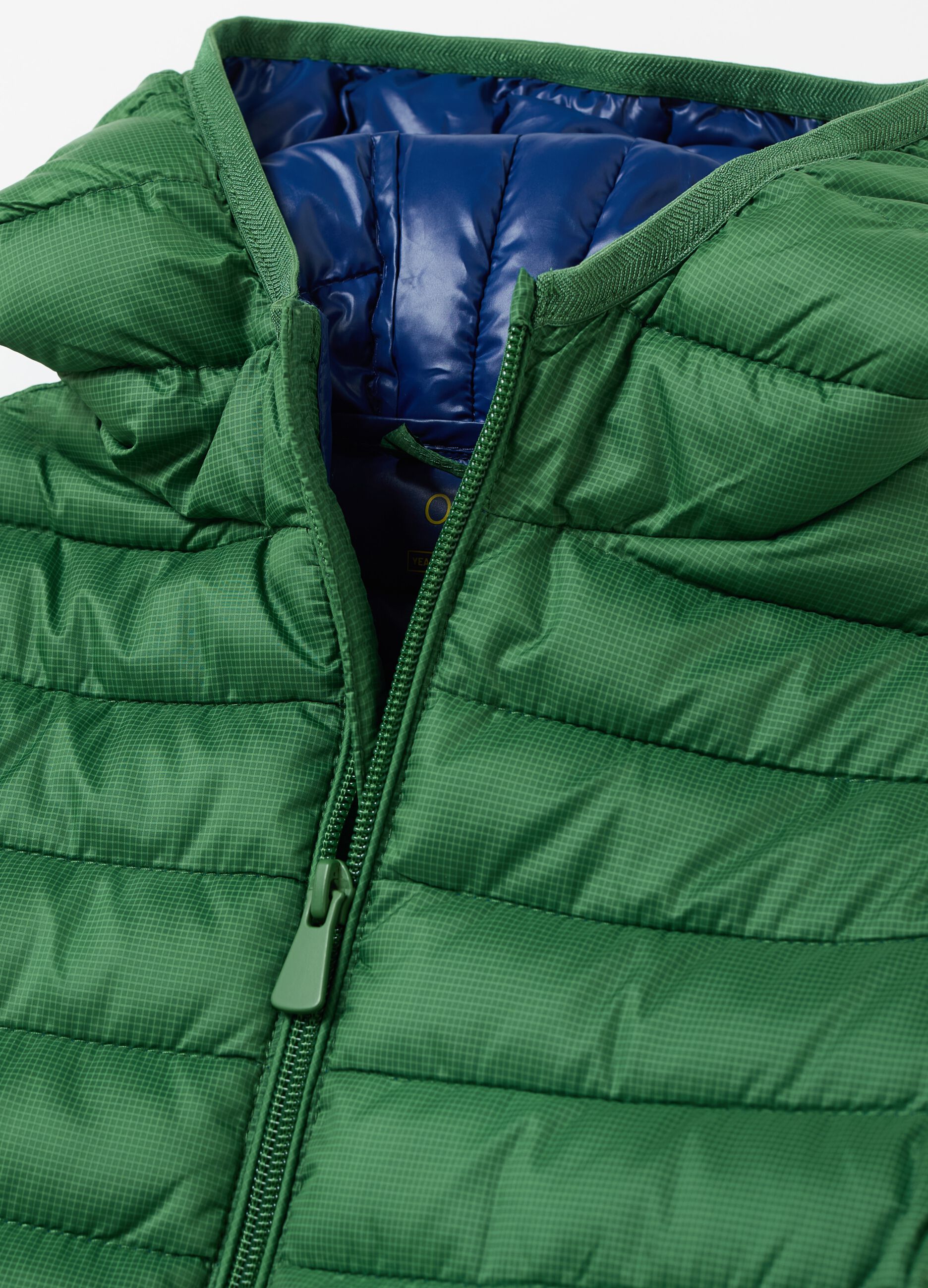 Ultralight down jacket with ripstop weave