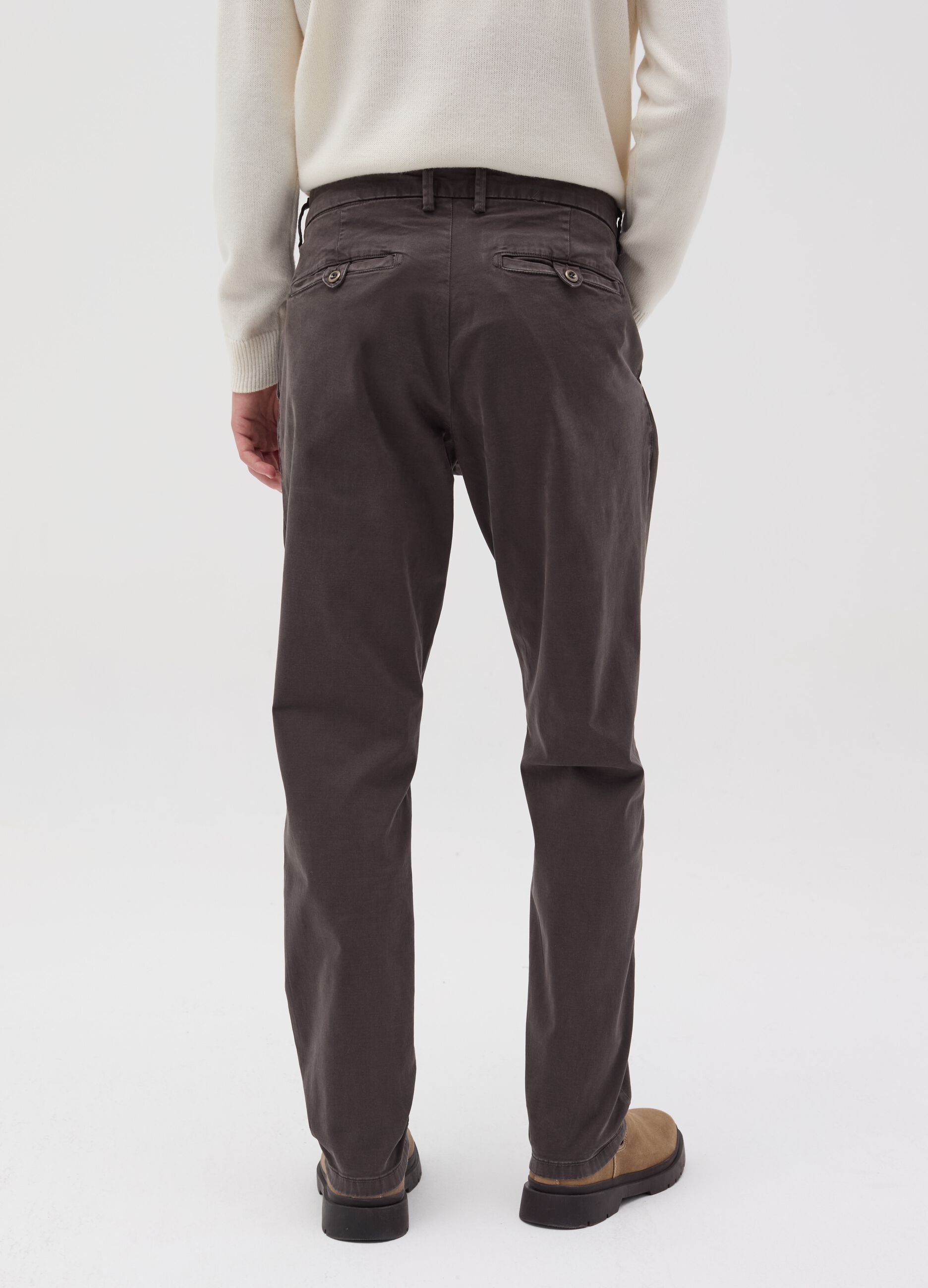 Pantalone chino slim fit in cotone stretch