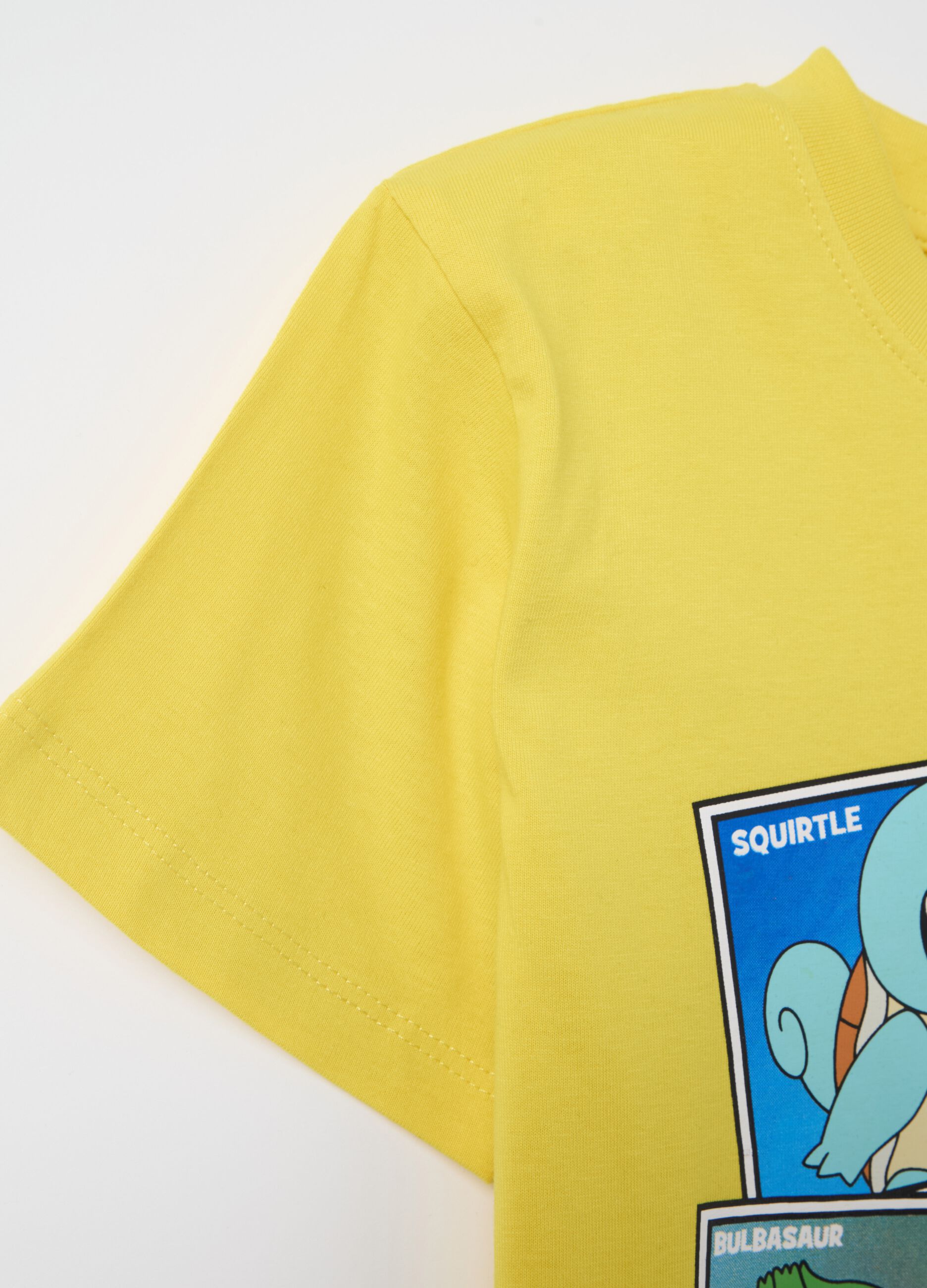 Cotton T-shirt with Pokémon print