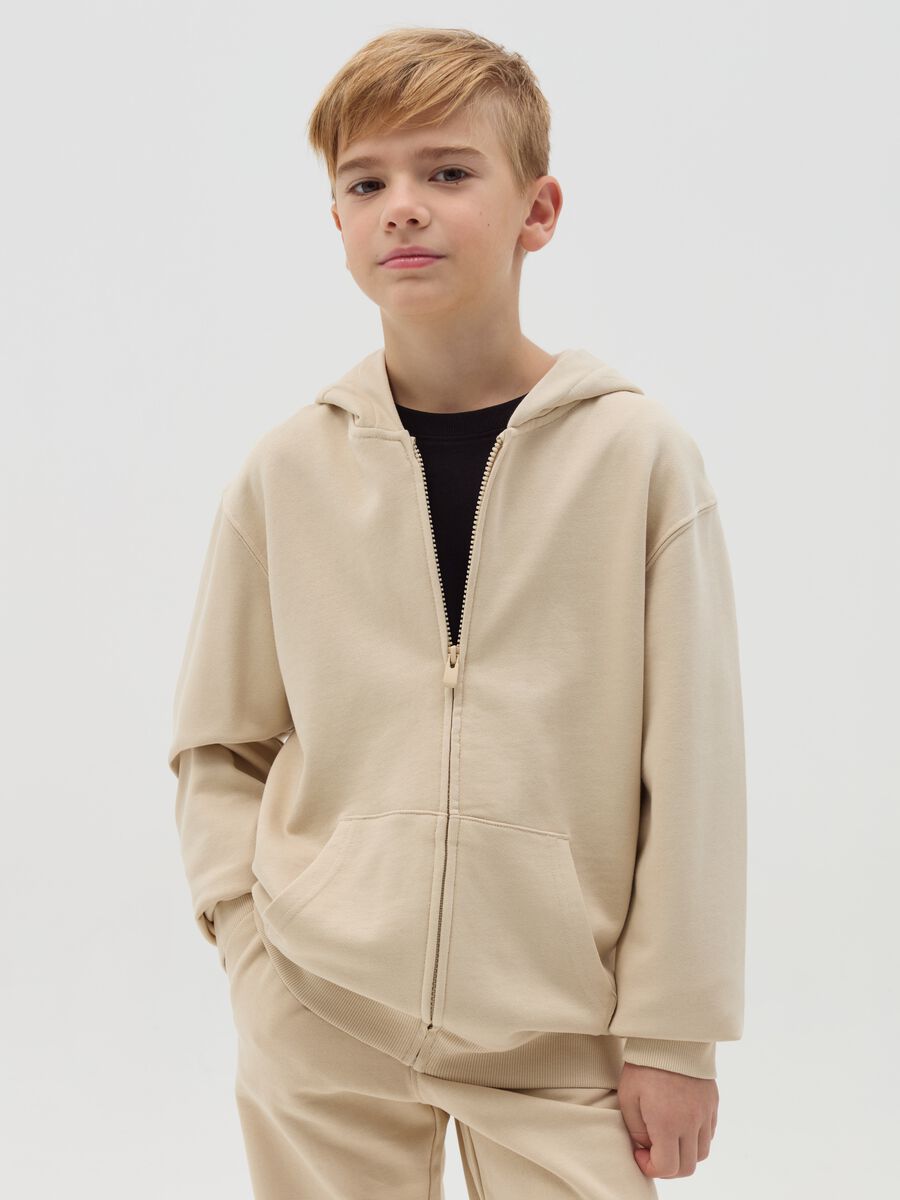 Essential full-zip sweatshirt with hood_2