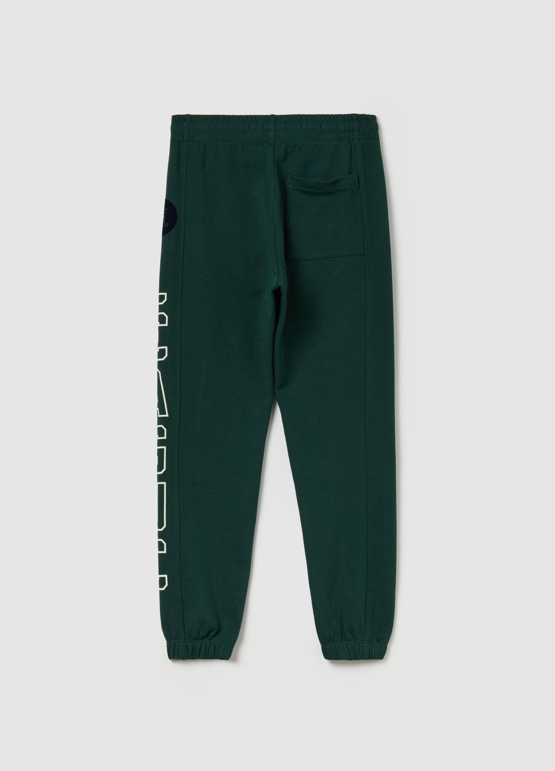 Joggers in felpa con stampa