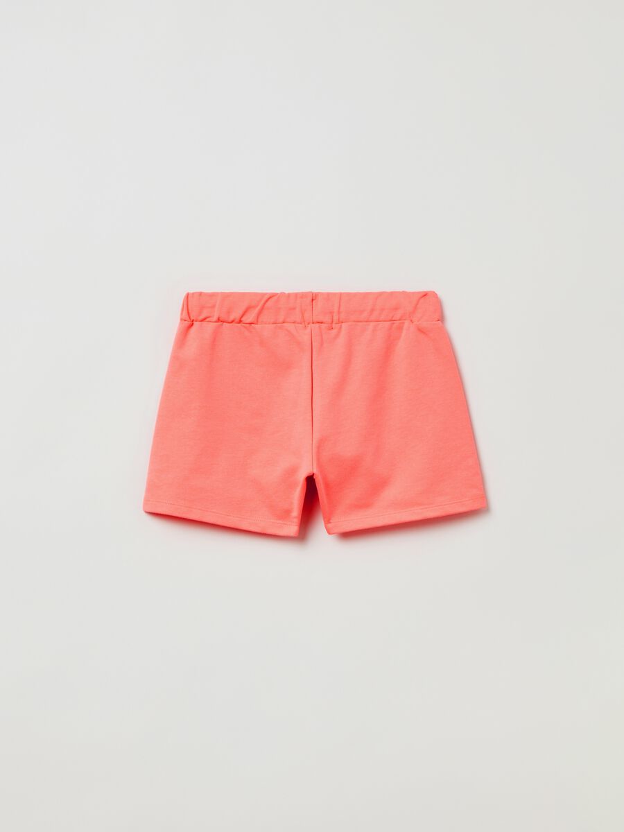 Cotton shorts with drawstring_1