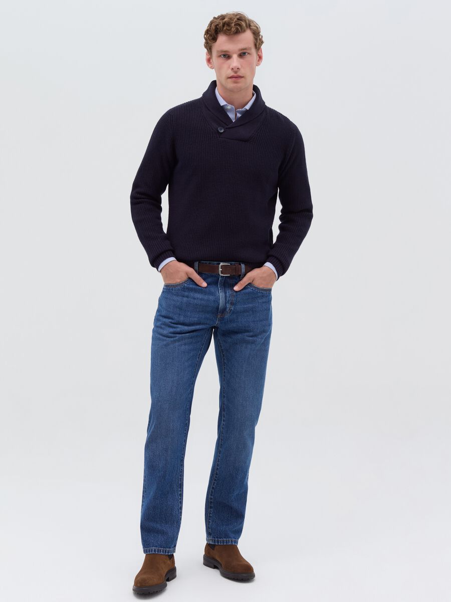 Pullover with shawl neck_0