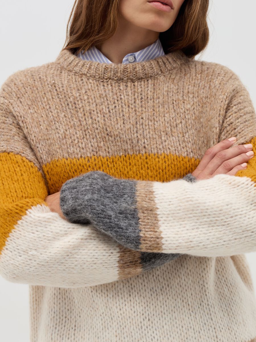 Pullover oversize color-block_2