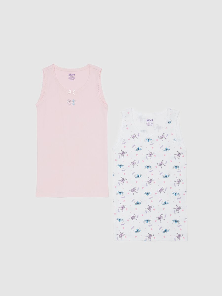 Two-pack Angie and Stitch vests in organic cotton_0