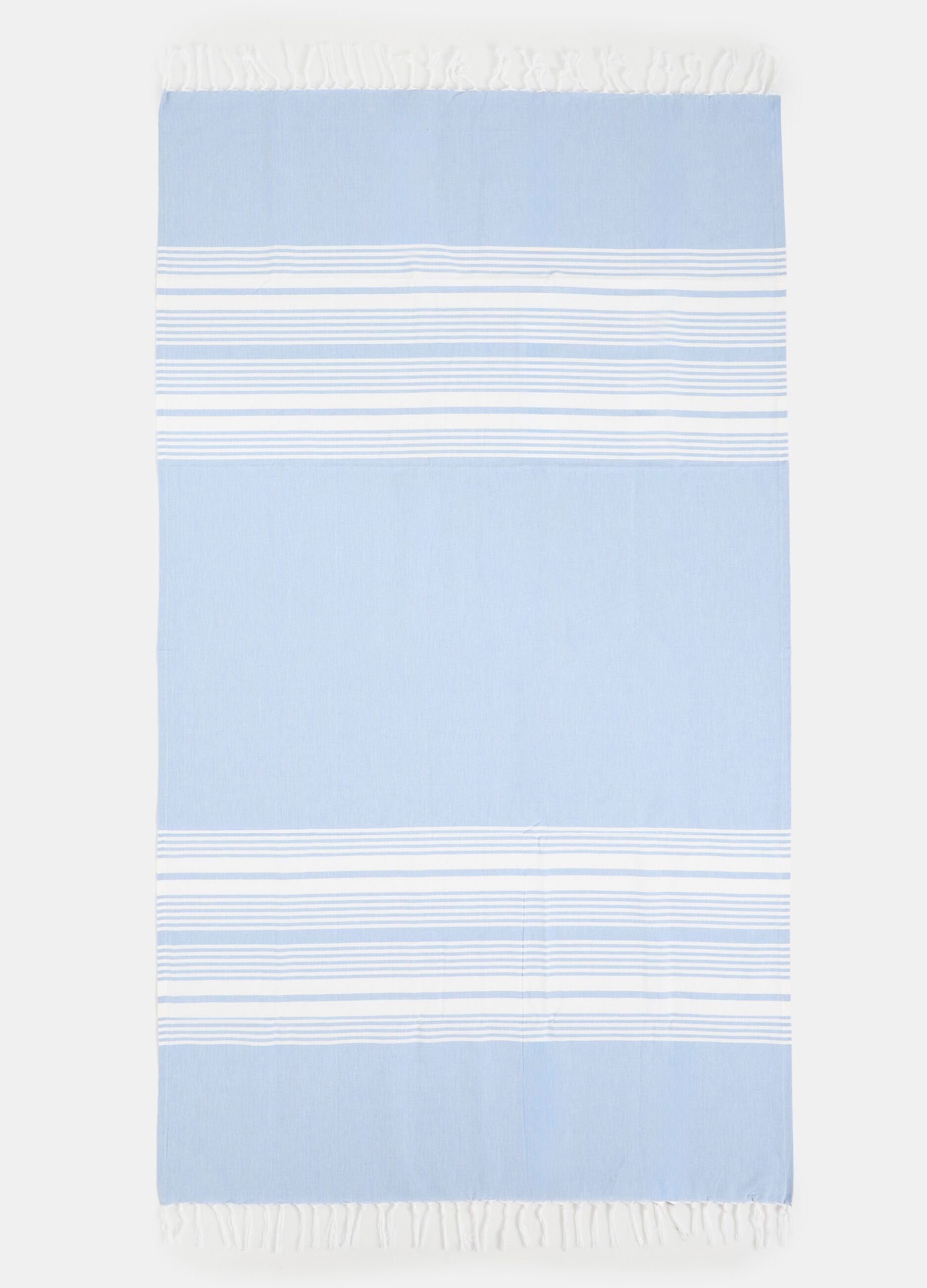 Striped beach towel in cotton