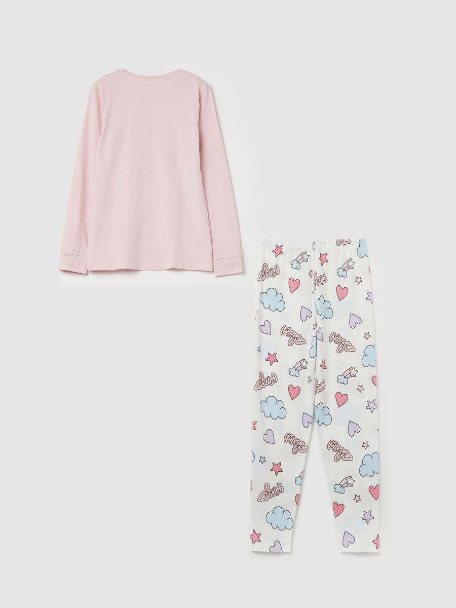 Organic cotton pyjamas with print_1